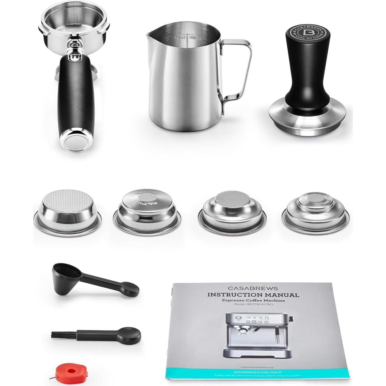 Máquina de Espresso CASABREWS Neutron Pro 20 Bar con Espumador Automático