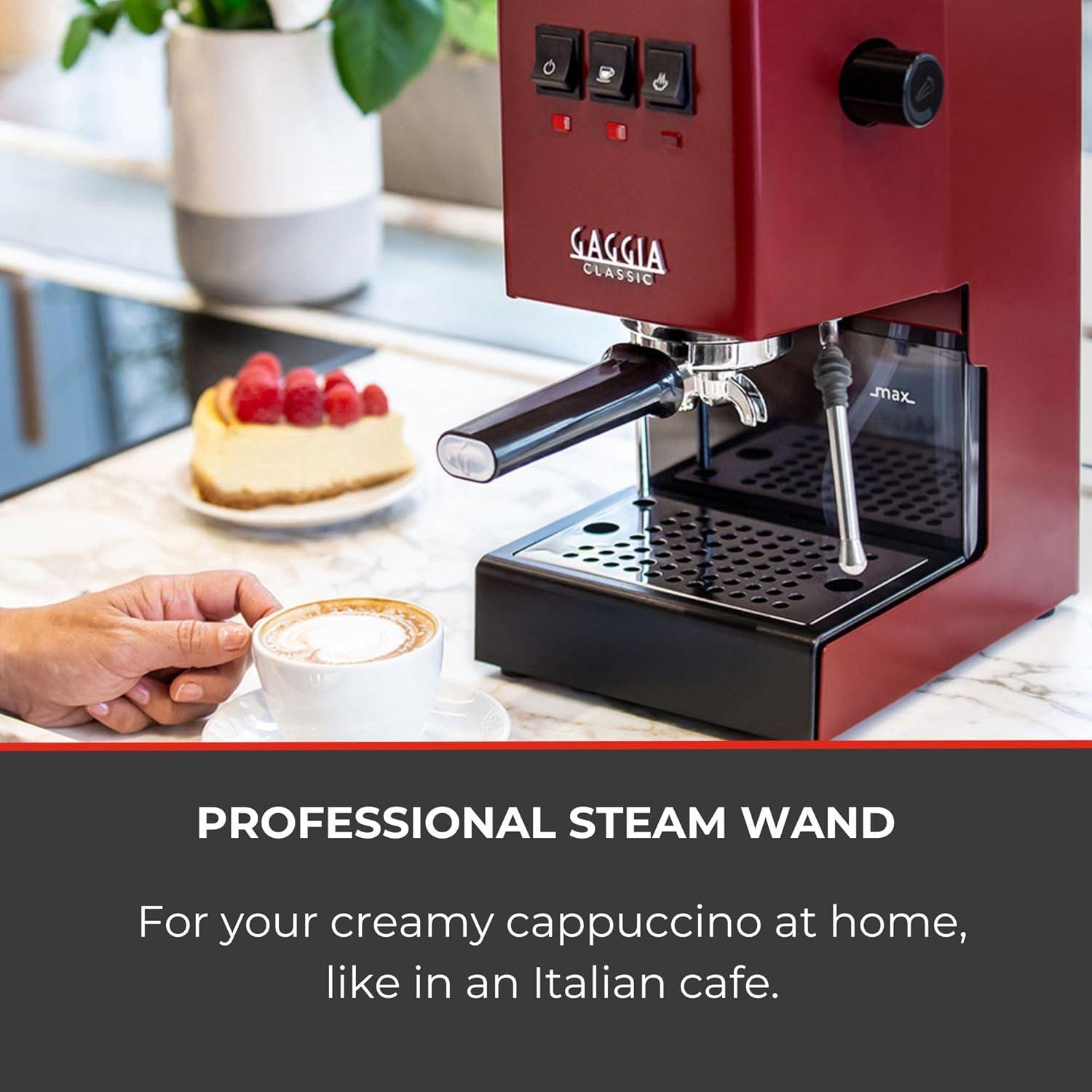 Gaggia Classic Pro Máquina de Espresso 1.3L Rojo Cereza