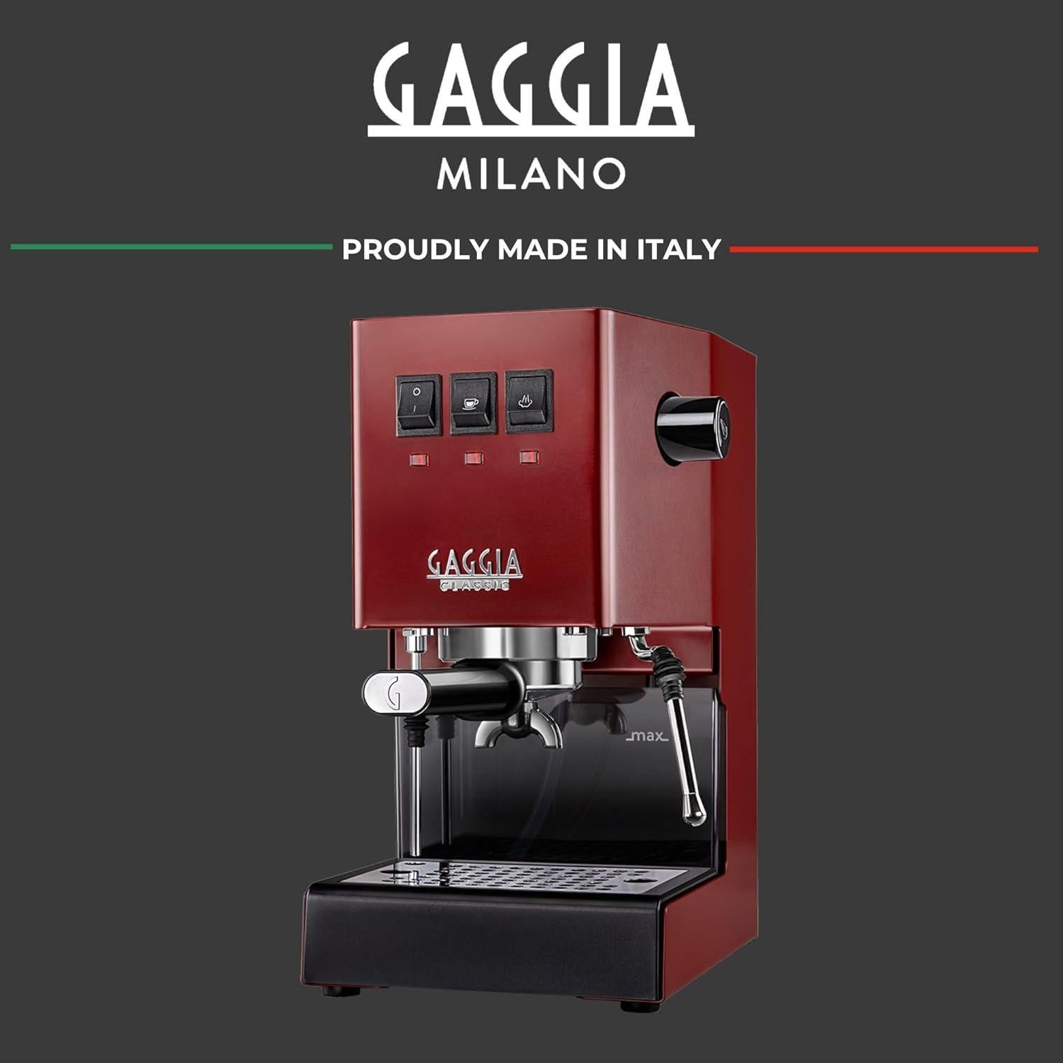 Gaggia Classic Pro Máquina de Espresso 1.3L Rojo Cereza