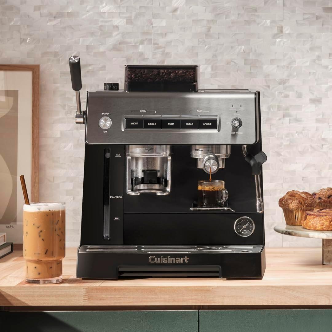 Cafetera Espresso Cuisinart EM-640 con Molinillo Integrado