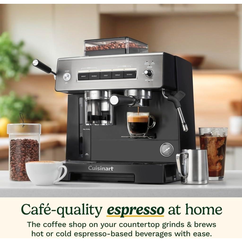 Cafetera Espresso Cuisinart EM-640 con Molinillo Integrado