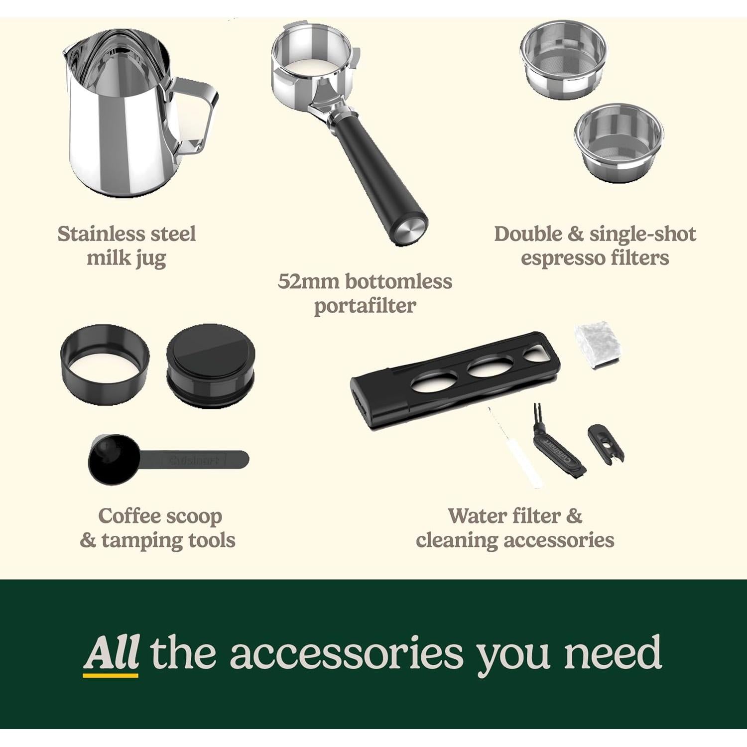 Cafetera Espresso Cuisinart EM-640 con Molinillo Integrado