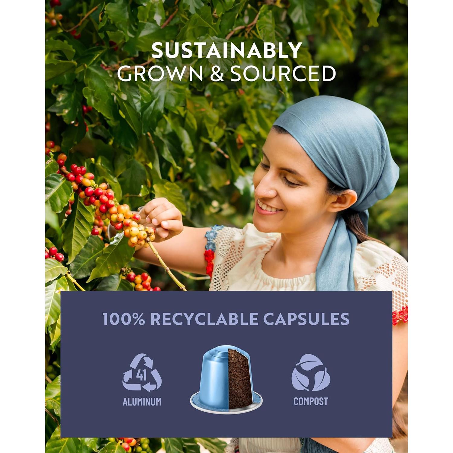 Cápsulas de Café Espresso Rosso Café - Variedad Reserva 80 Unidades