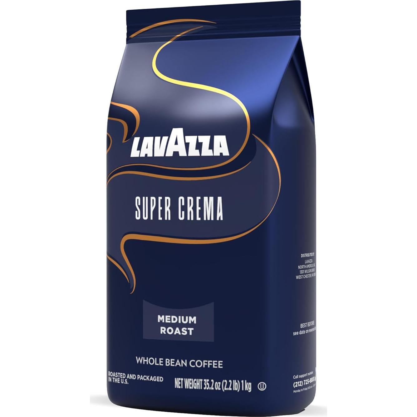 Café en Grano Lavazza Super Crema 997 g Tostado Medio