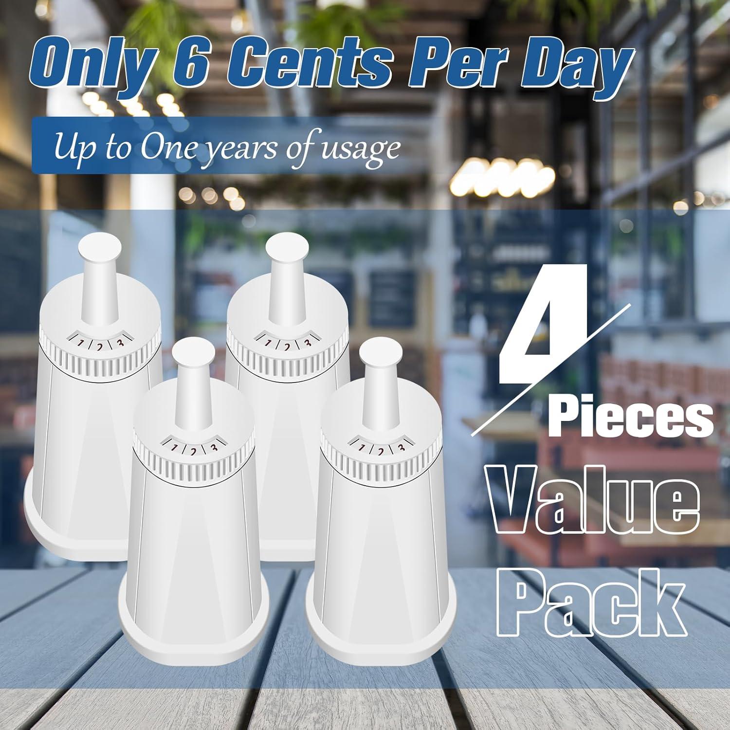 Paquete de 4 Filtros de Agua Funmit para Espresso Breville