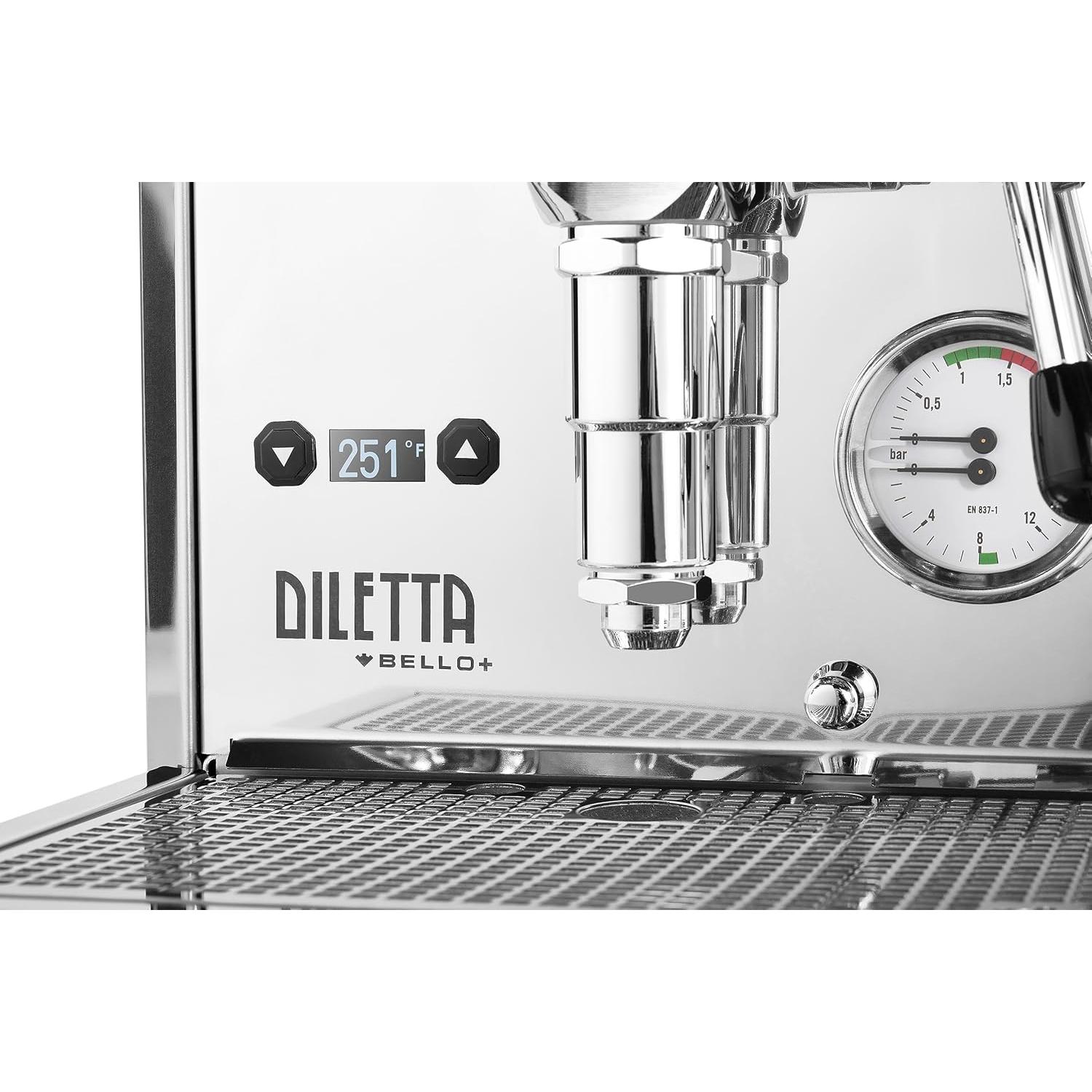 Máquina de Espresso Diletta Bello+ Acero Inoxidable 26.31kg