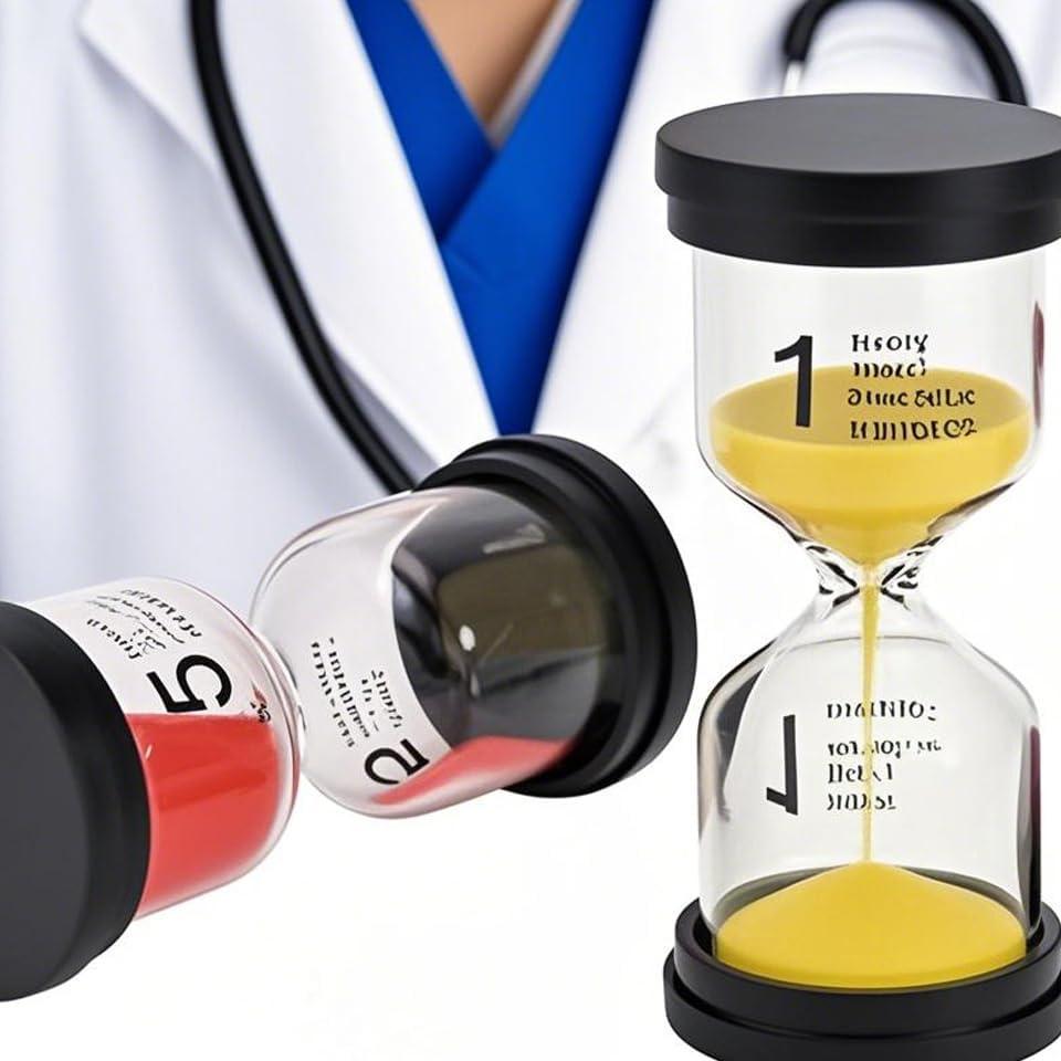 Temporizador de Arena HOZEON 8 Piezas Multicolor 1-60 Min