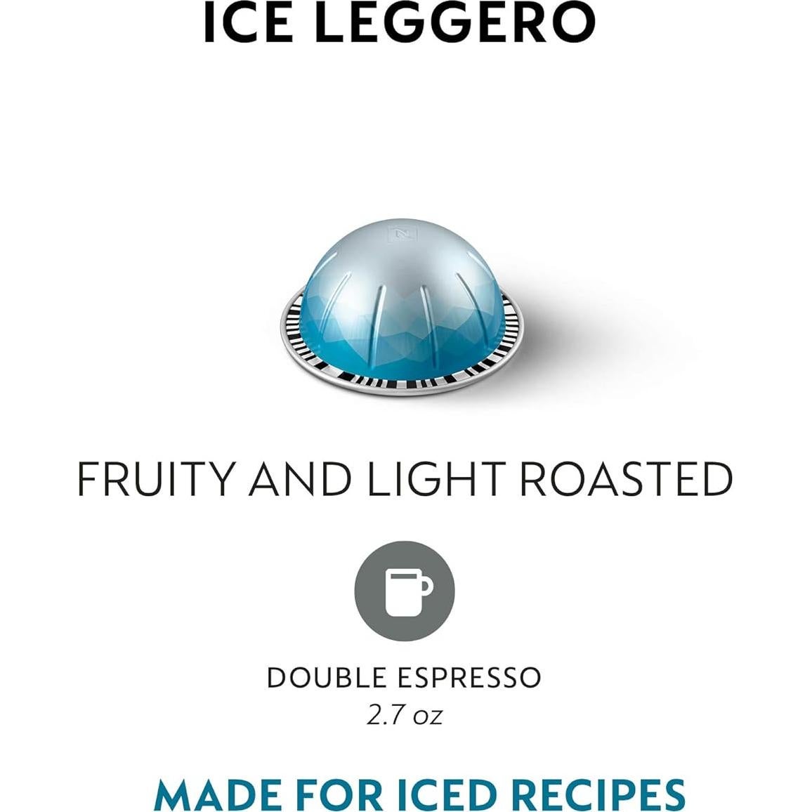 Cápsulas Nespresso Vertuo Ice Leggero 50 Unidades Café