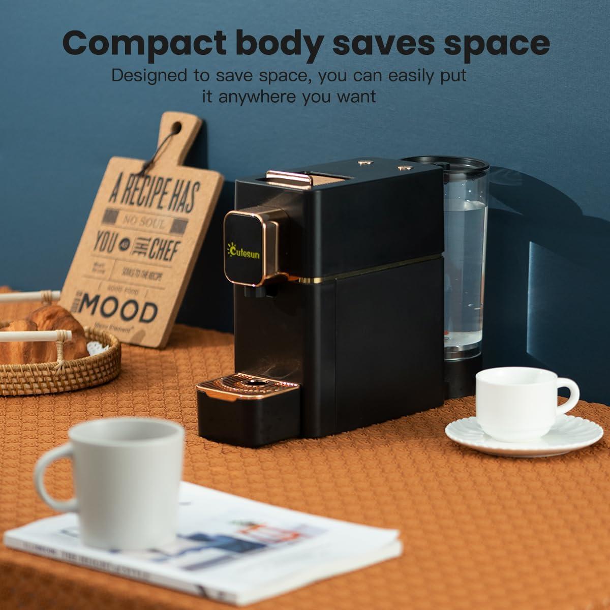 Cafetera Espresso Automática Cutesun Cute-826 Negra 2.72 kg