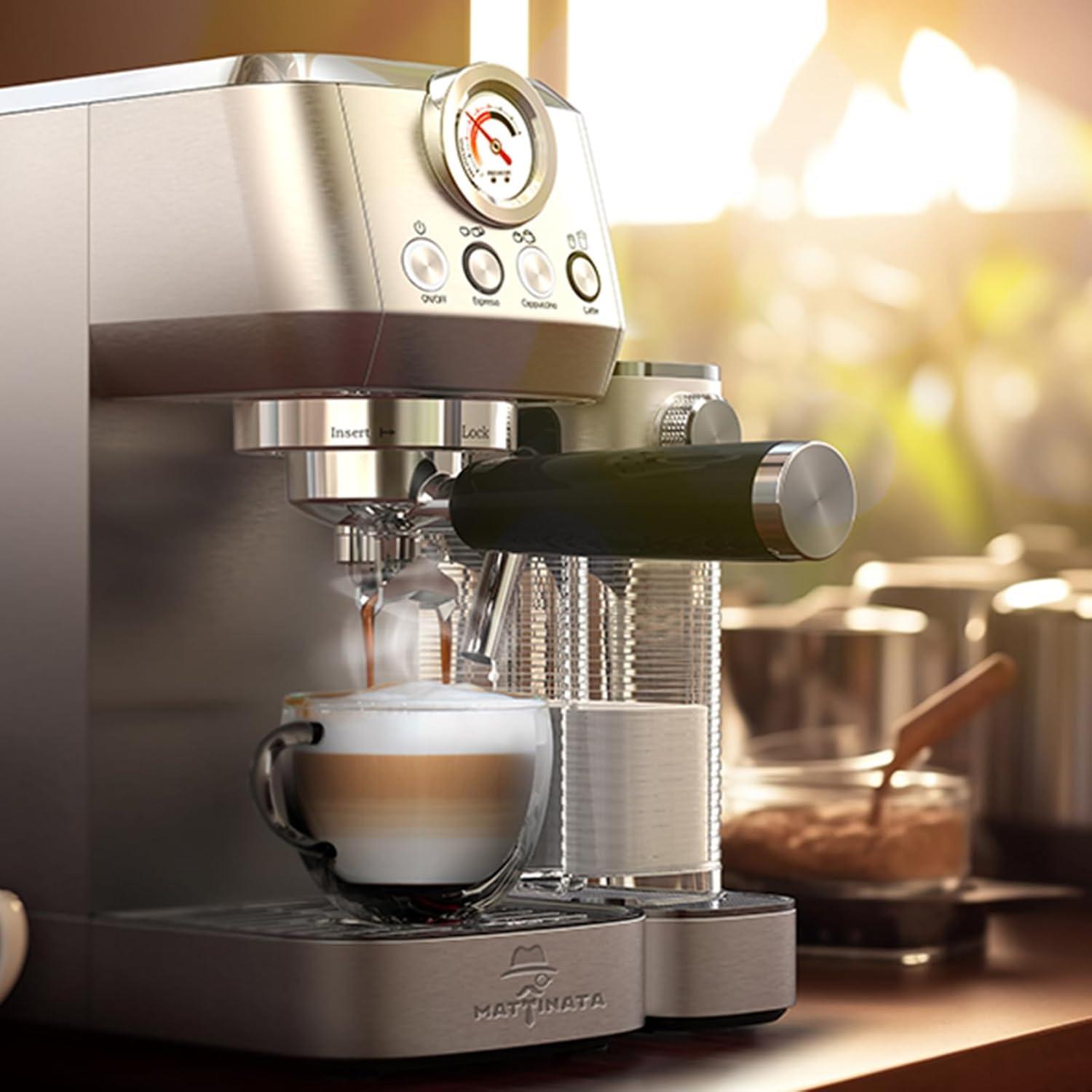 Máquina de café espresso MAttinata I' Alba Pro con espumador automático