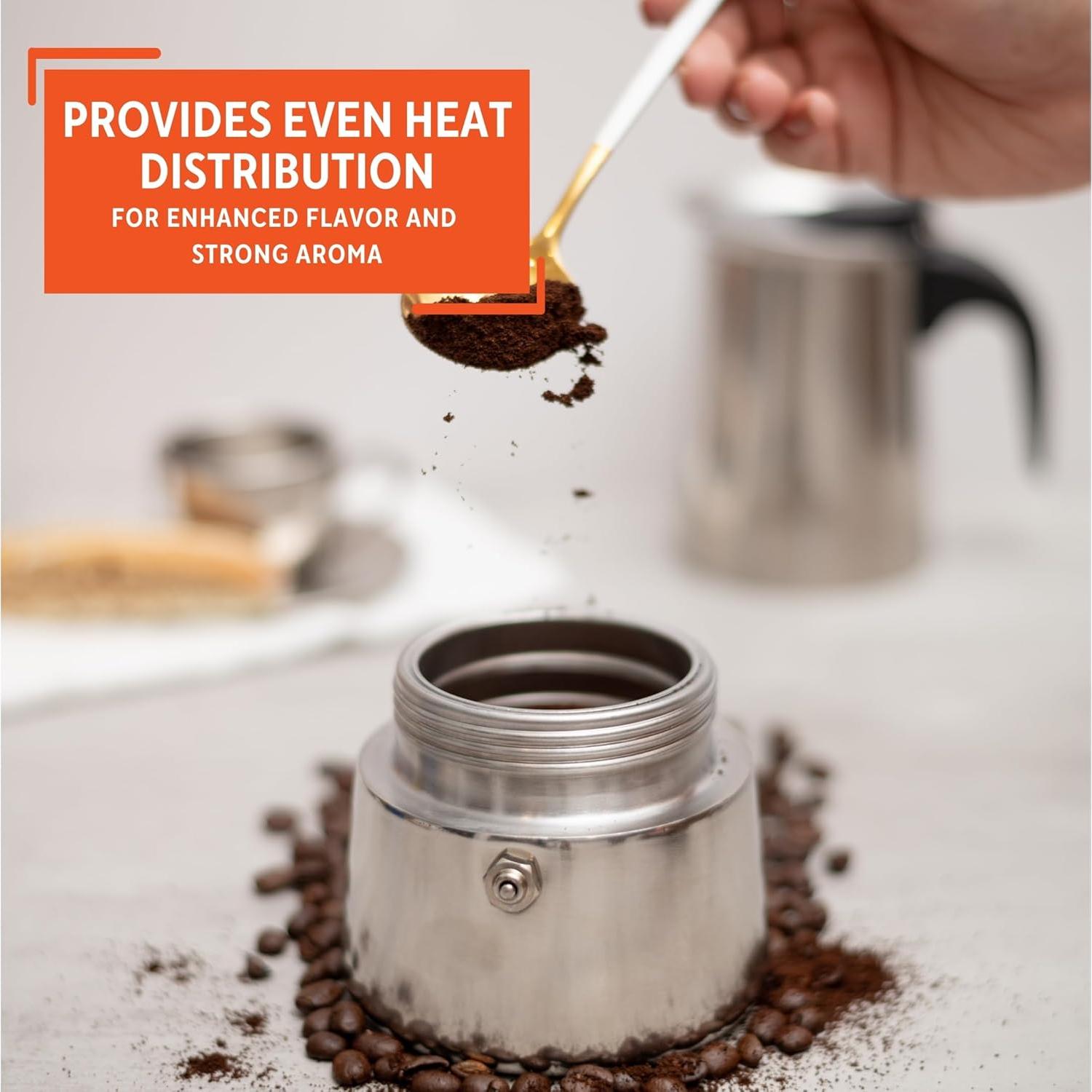 Cafetera Espresso IMUSA de Acero Inoxidable 6 Tazas Plata