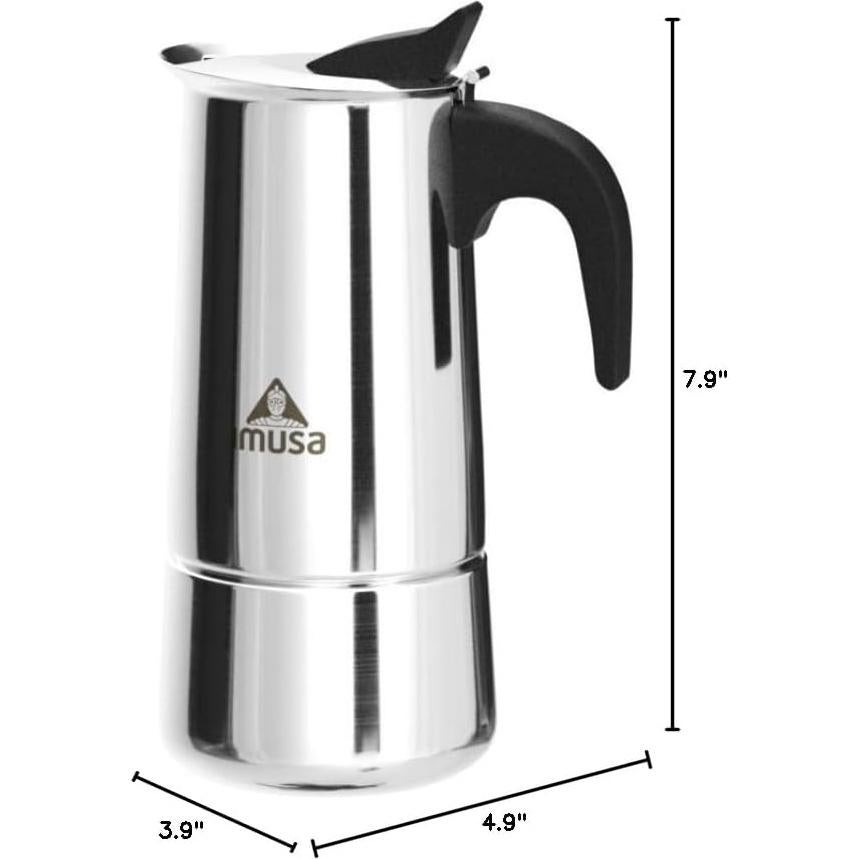 Cafetera Espresso IMUSA de Acero Inoxidable 6 Tazas Plata