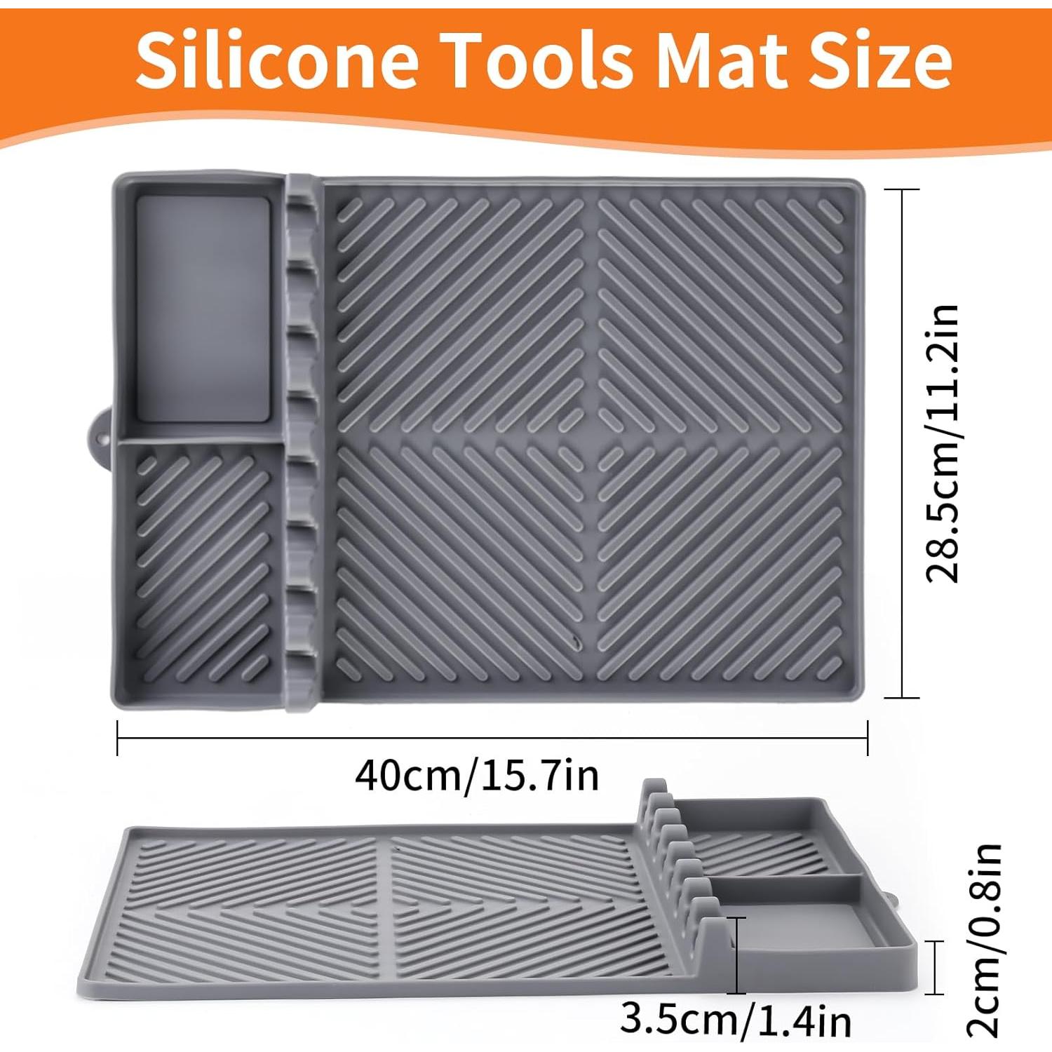 Alfombrilla de Silicona para Parrilla Blackstone 40x29 cm Gris