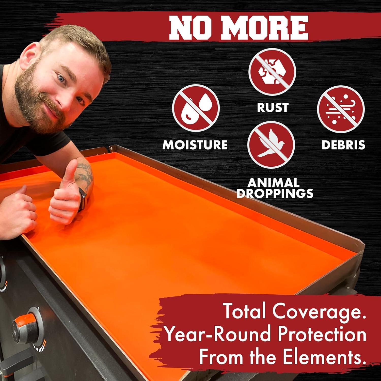 Tapete de Silicona 36" Perfección en la Cocina Naranja