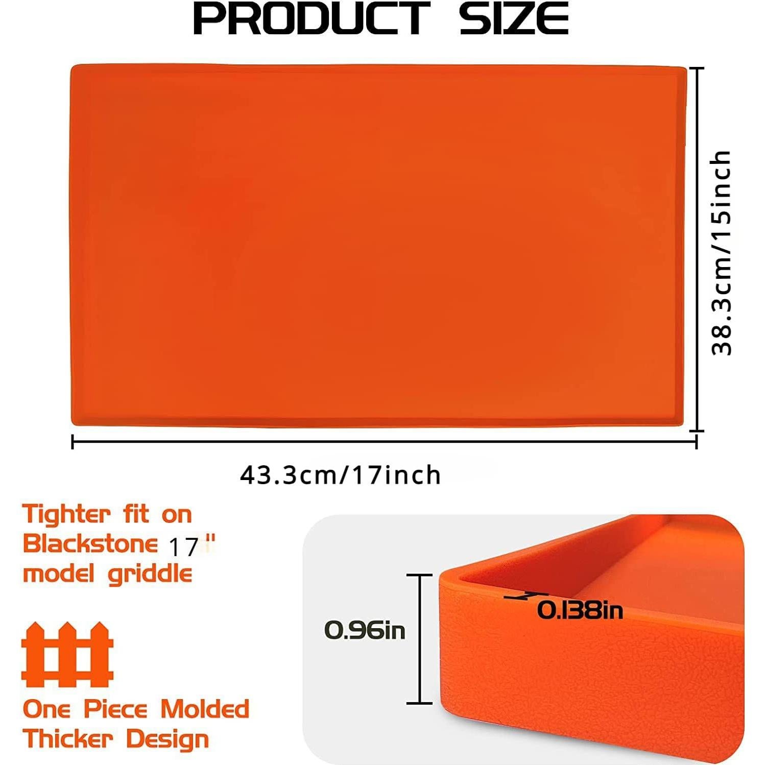 Cubierta Protectora de Silicona 17" Blackstone Naranja