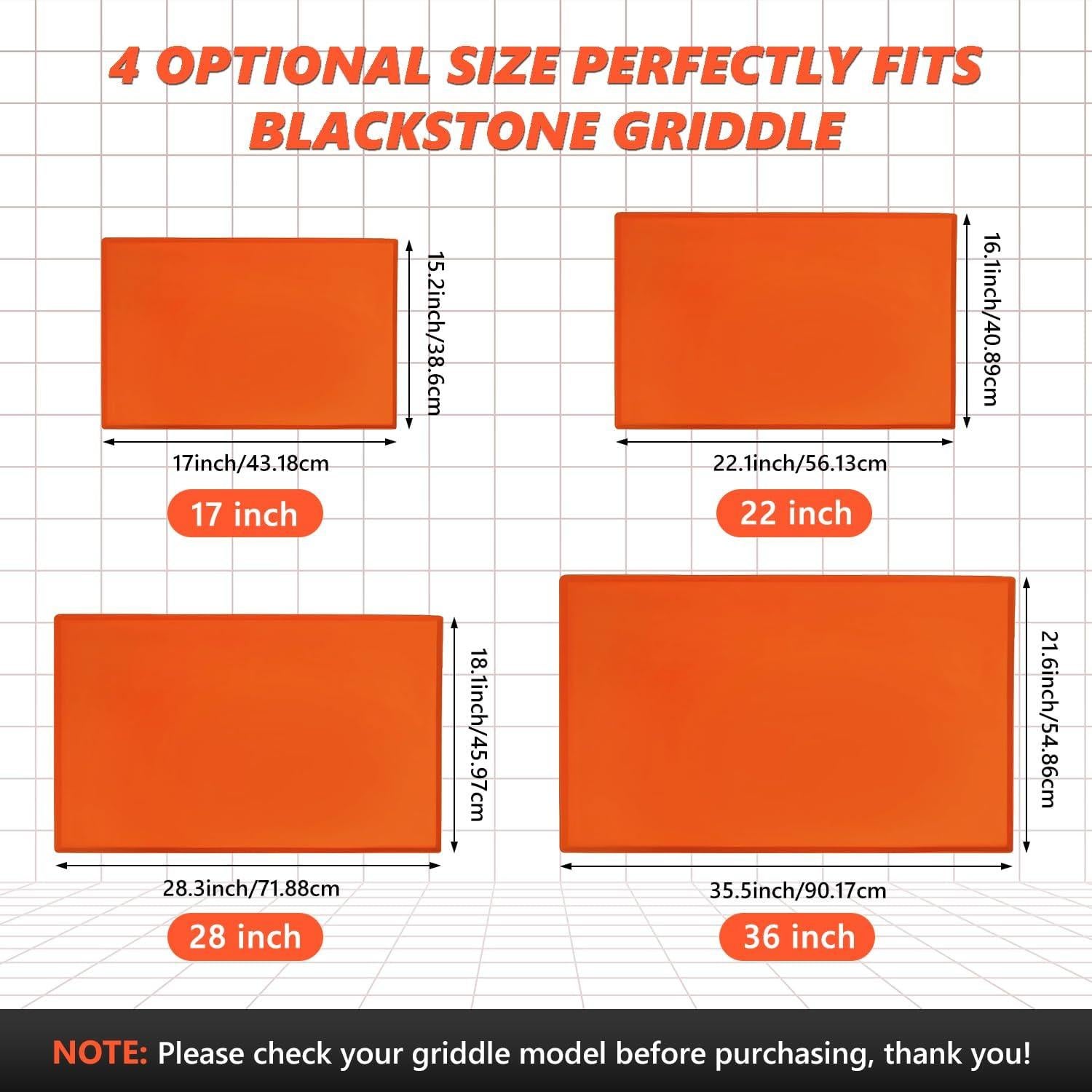 Cubierta de Silicona Rumlick 90x55 cm para Plancha Blackstone