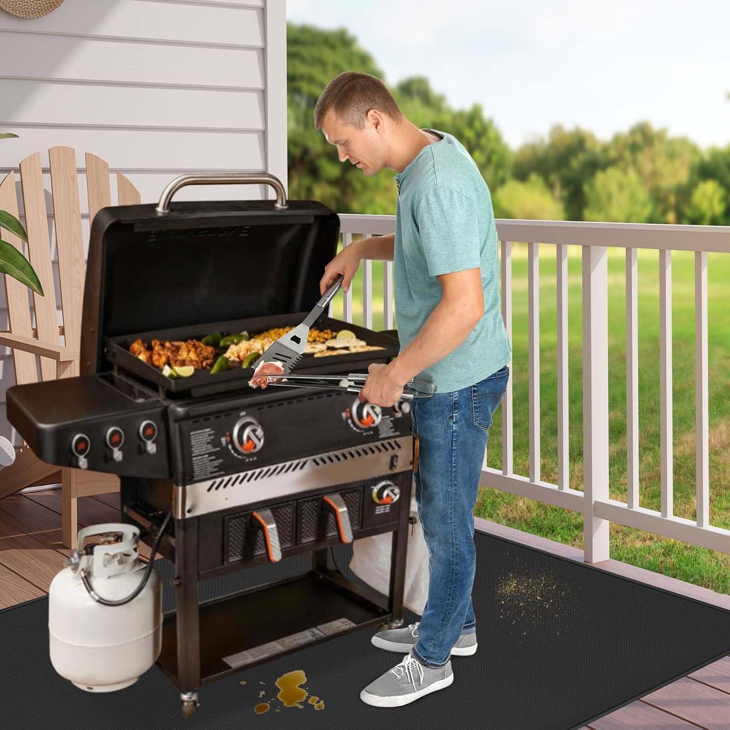 Alfombrilla para Parrilla TOHONFOO 70x48cm Resistente al Calor