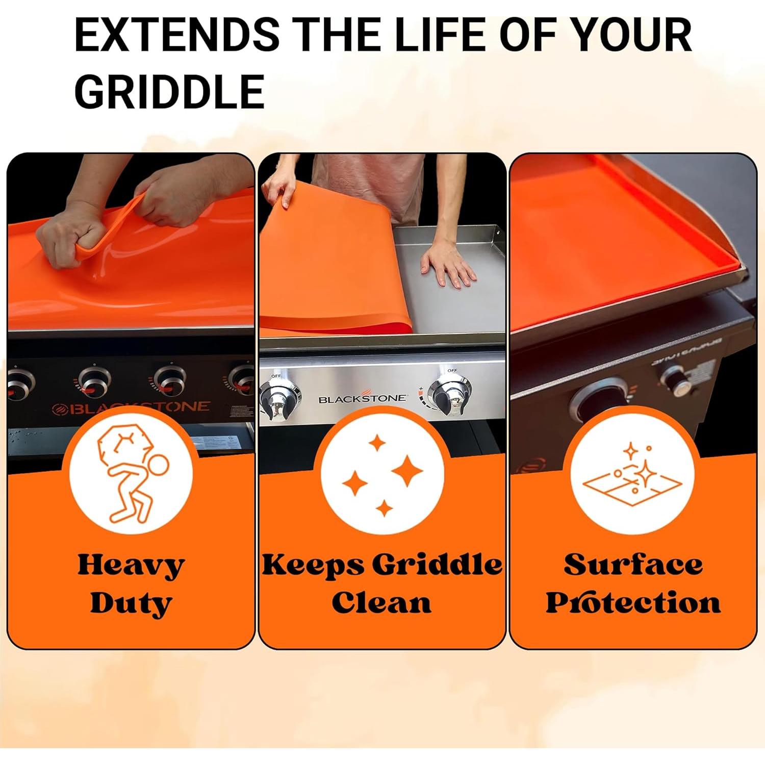 Mat de Silicona OZG 22" para Plancha Blackstone - Protección Total