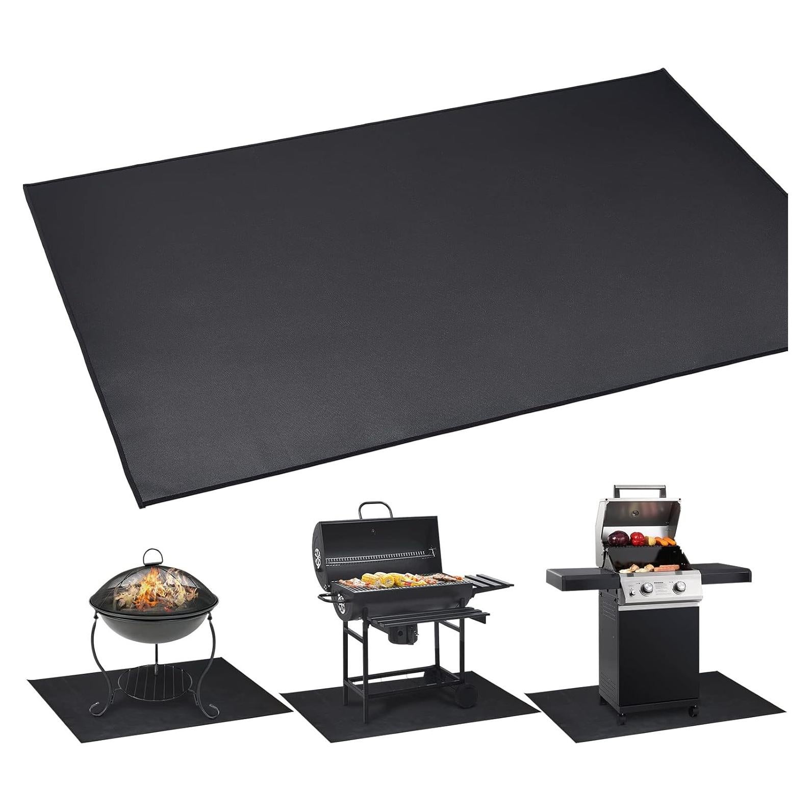 Alfombrilla para Parrilla Cvtayn 121,9x76,2 cm Resistente al Fuego