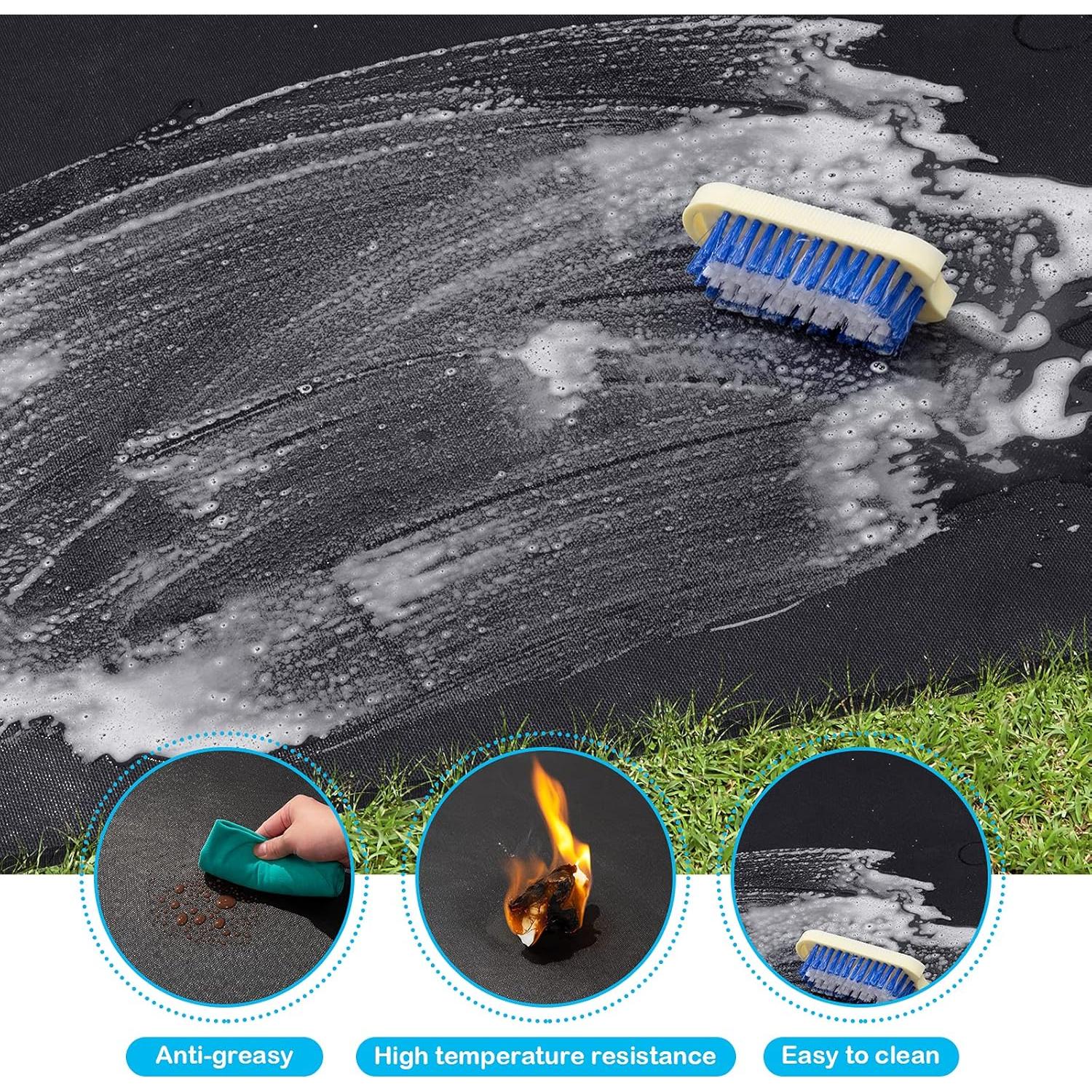 Alfombrilla para Parrilla Cvtayn 121,9x76,2 cm Resistente al Fuego