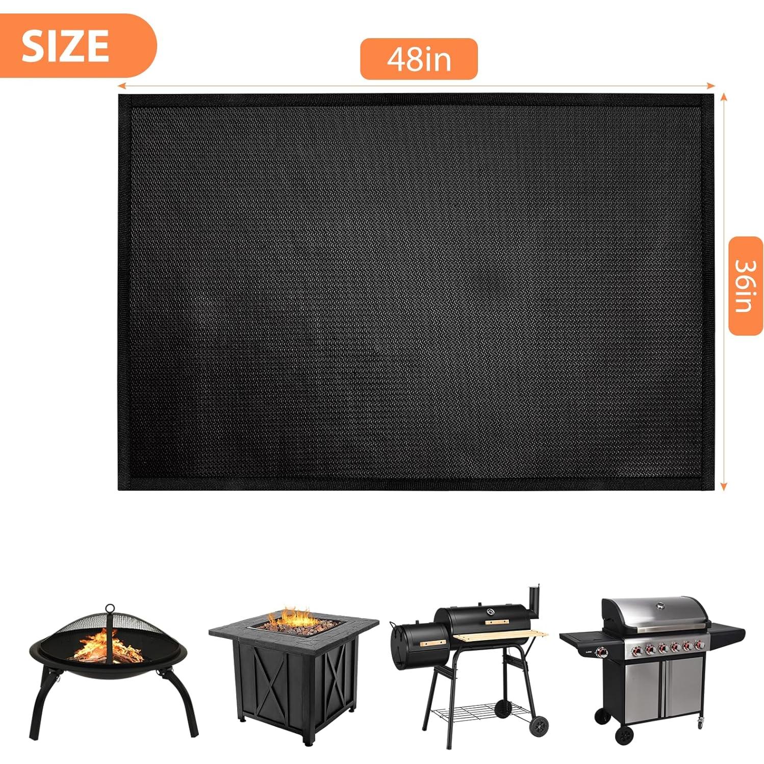 Mat de Parrilla Reutilizable BAKEWAY 91x122 cm Resistente al Fuego