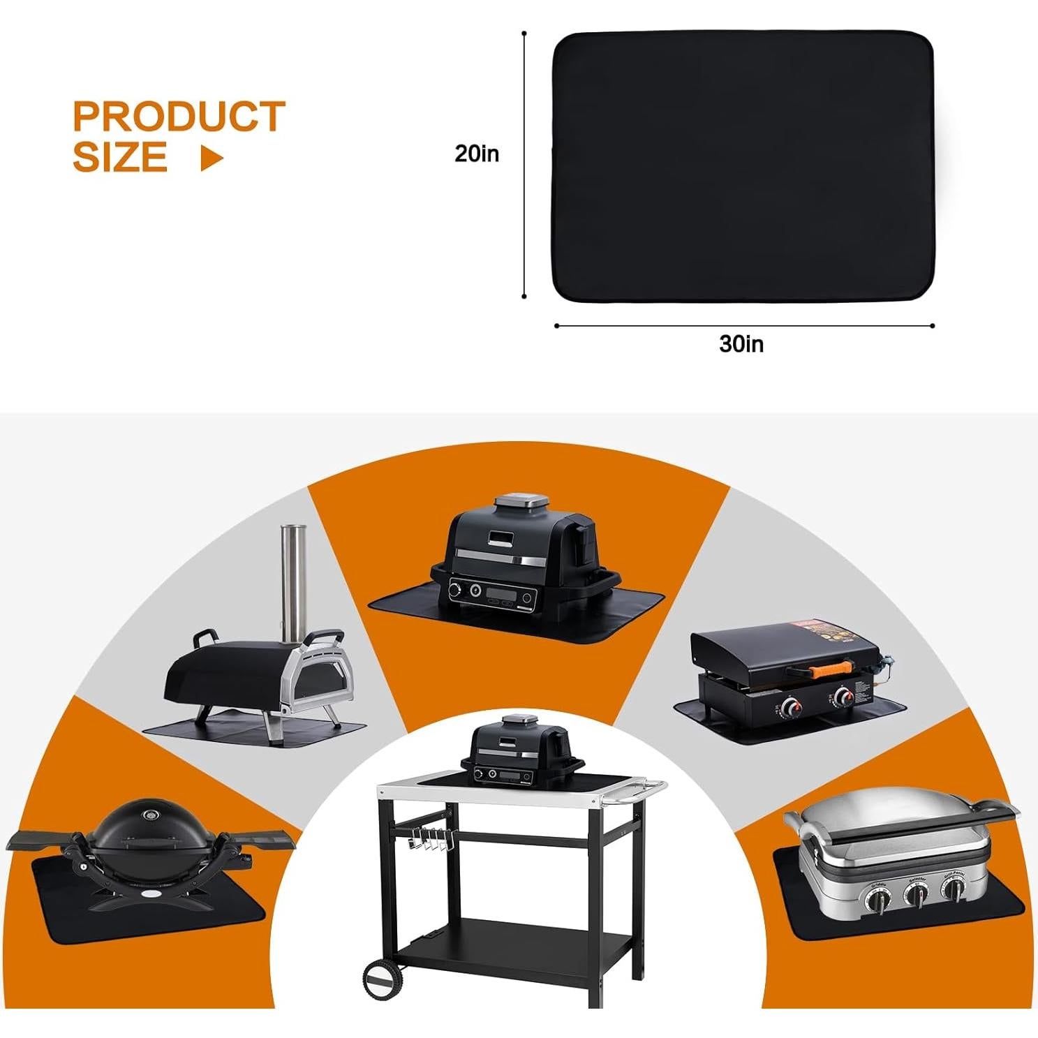 Alfombrilla Ignífuga SUITMAT 50.8 x 76.2 cm para Parrilla