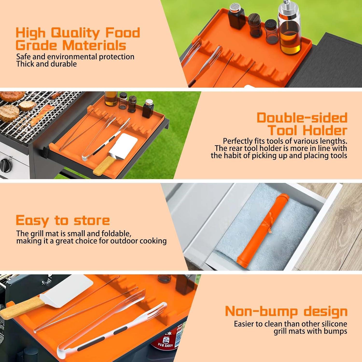 Alfombrilla de Silicona para Parrilla Blackstone 43x29 cm