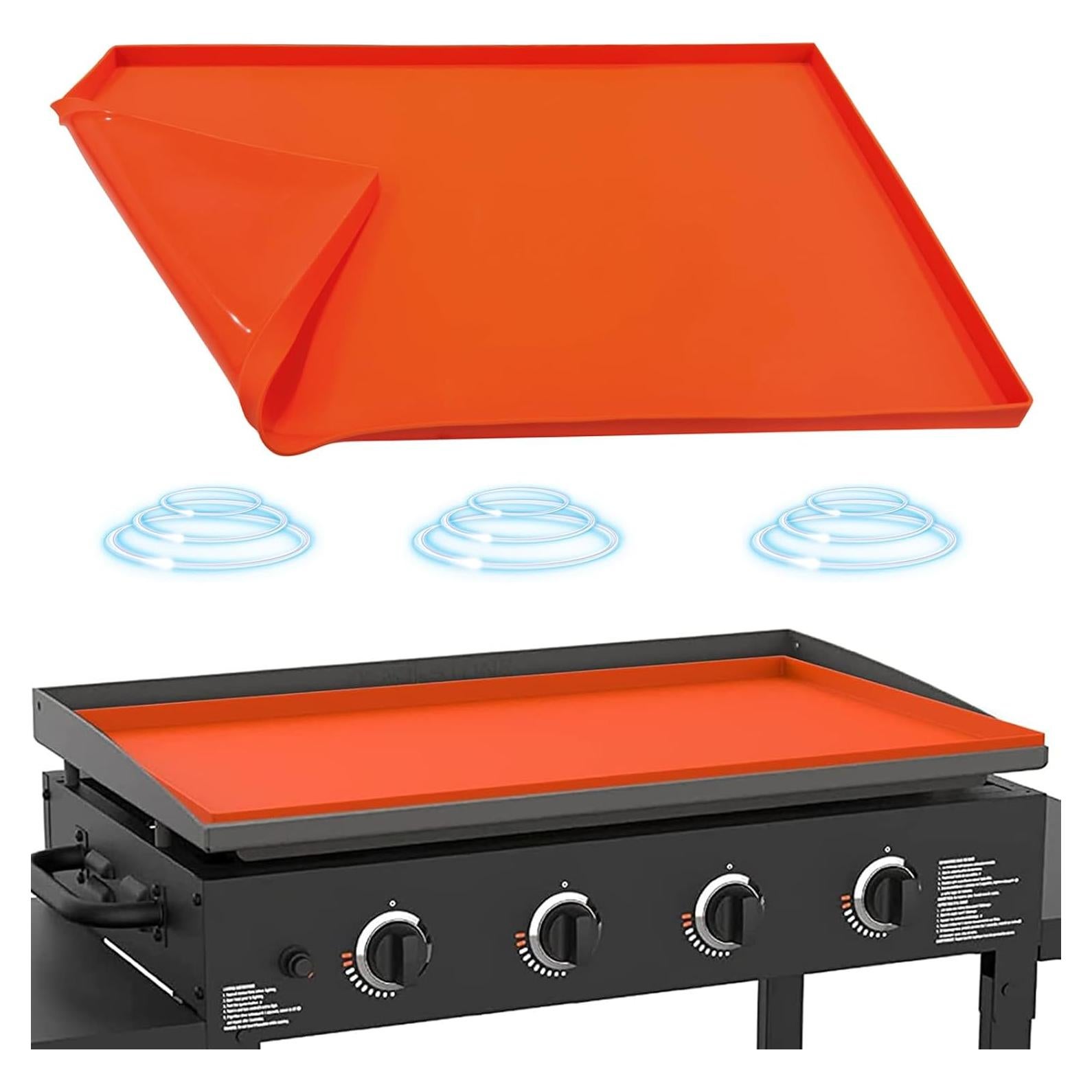 Alfombrilla de silicona Beofinest para plancha 36" Naranja