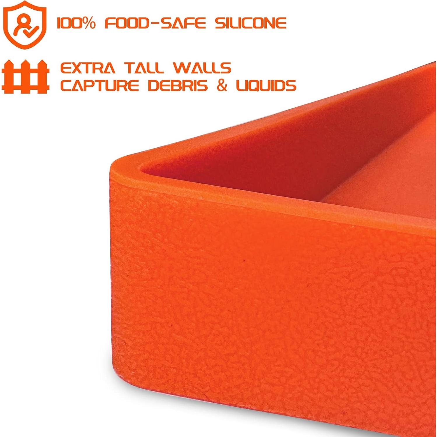 Alfombrilla de silicona Beofinest para plancha 36" Naranja