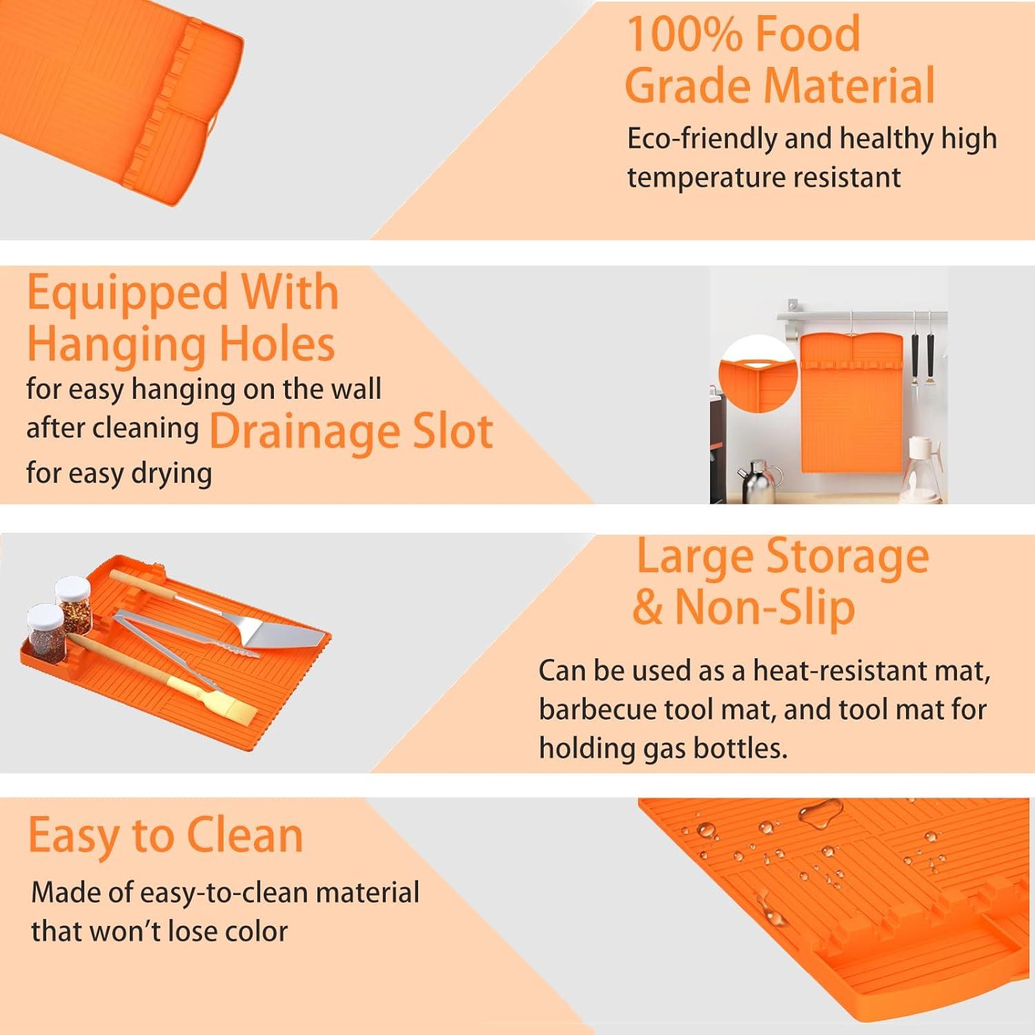 Alfombrilla de Silicona para Parrilla HUANCAI 40x29cm