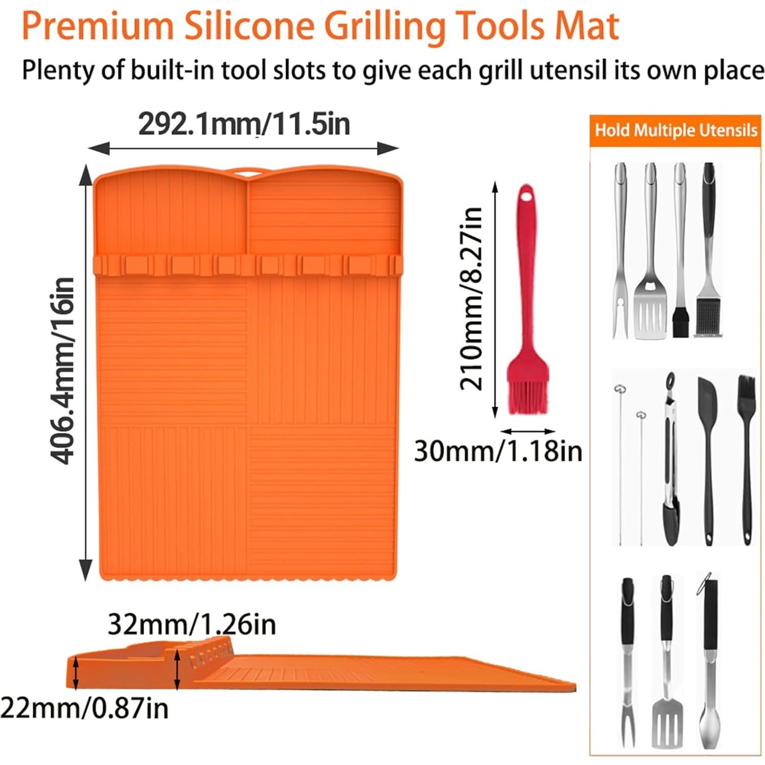 Alfombrilla de Silicona para Parrilla HUANCAI 40x29cm
