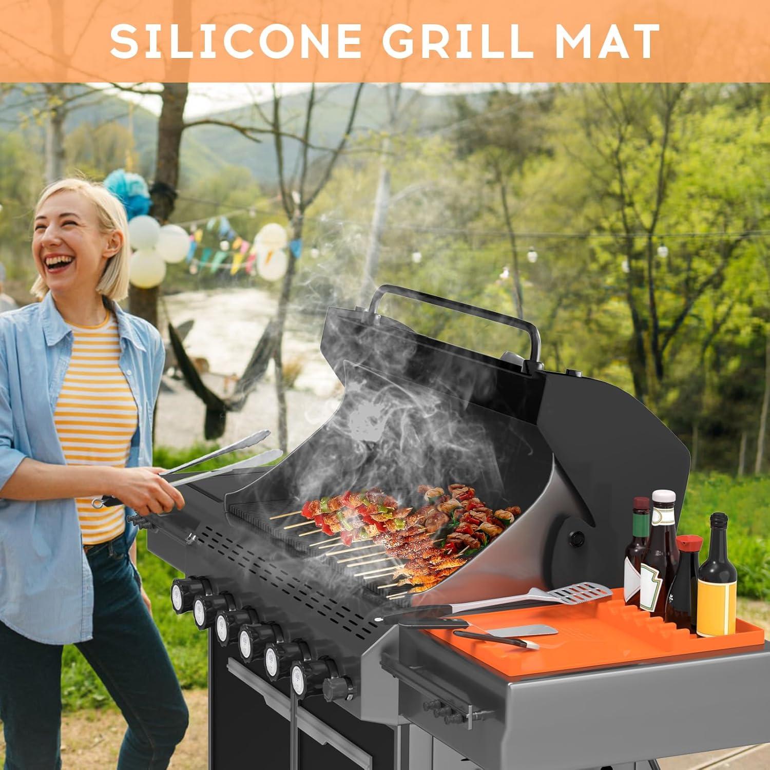 Alfombrilla de Silicona JACZZO para BBQ Blackstone 43x29 cm