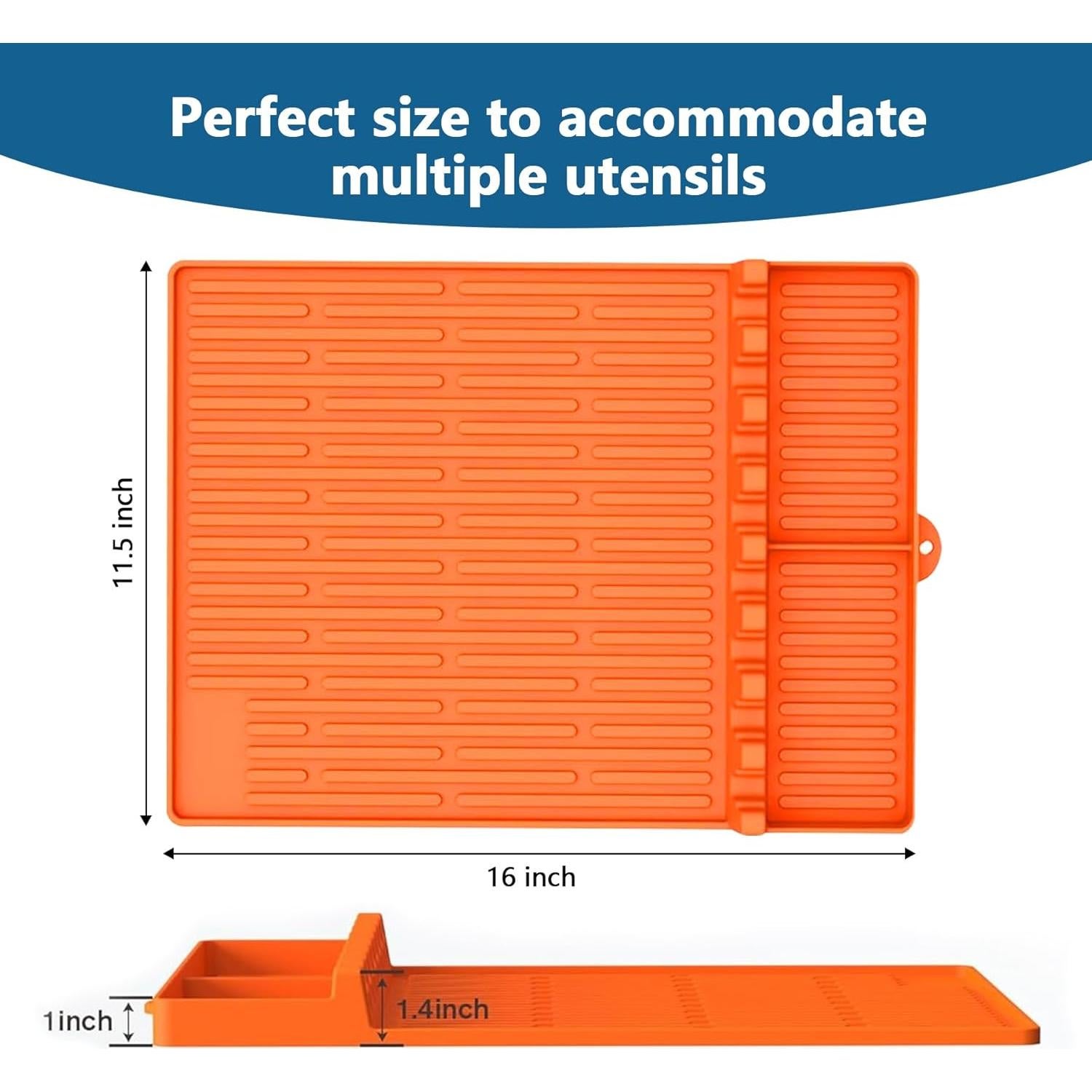 Alfombrilla de Silicona MAXTBEE para Parrilla BBQ 40x29 cm