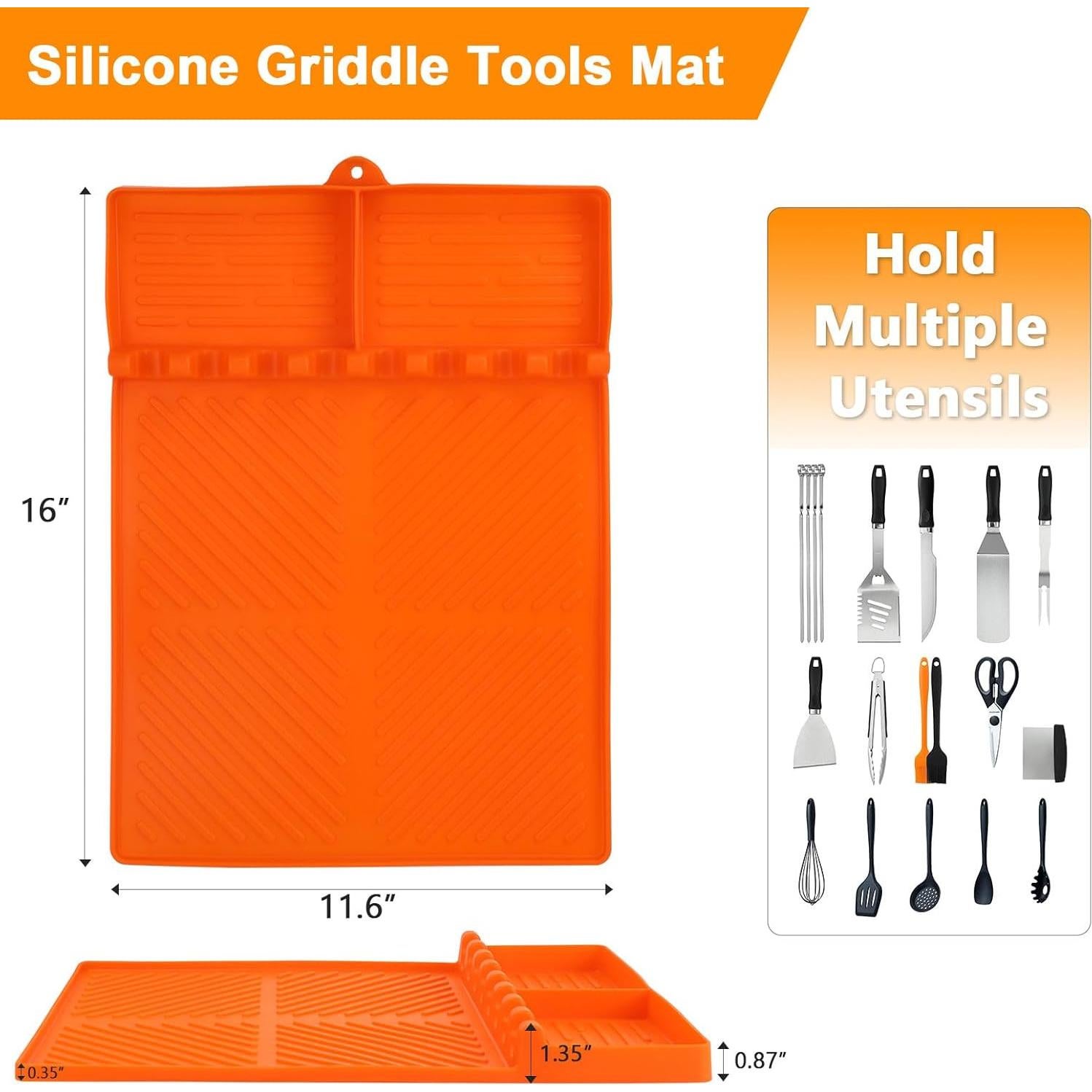 Alfombrilla de Silicona para Plancha Blackstone 40.64x29.21cm
