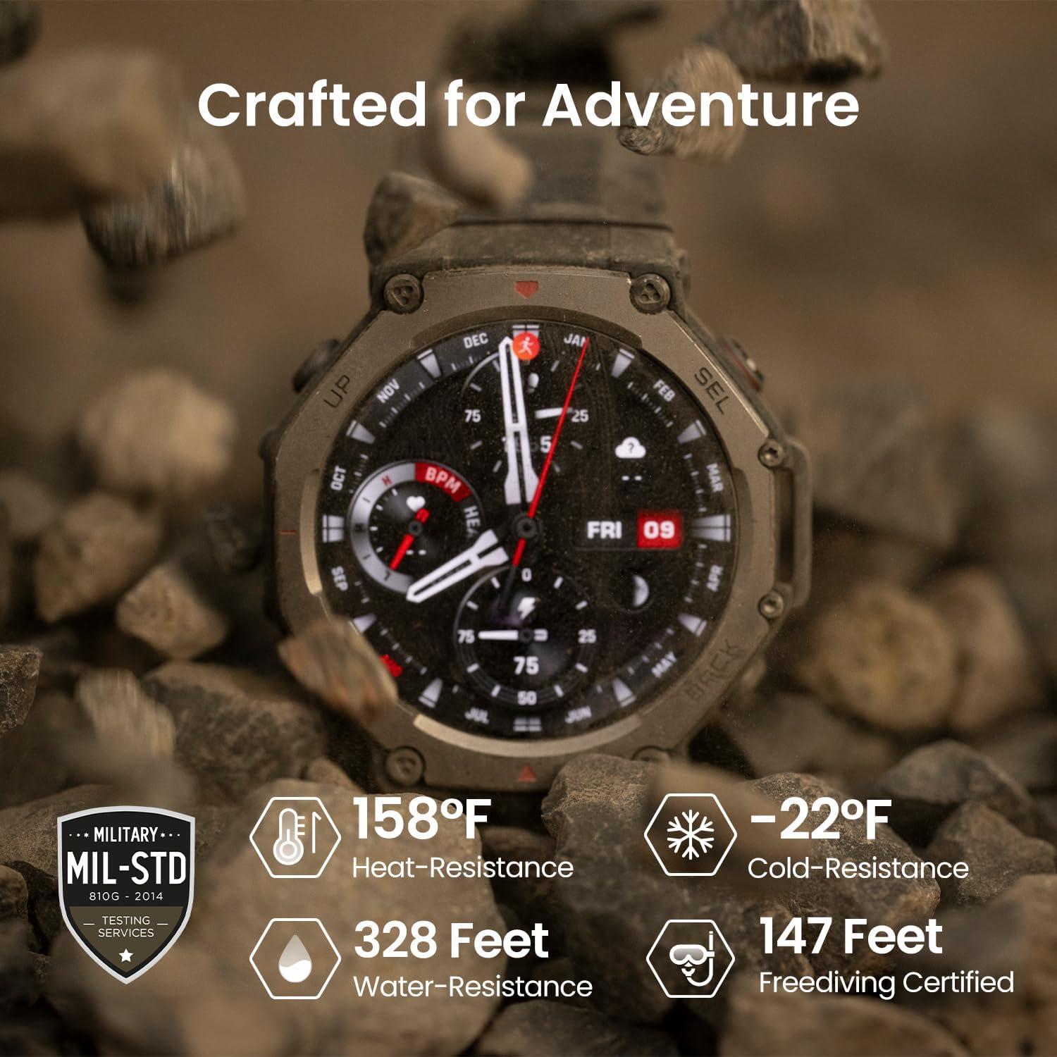Reloj Inteligente Amazfit T-Rex 3 Militar 48mm GPS 100m
