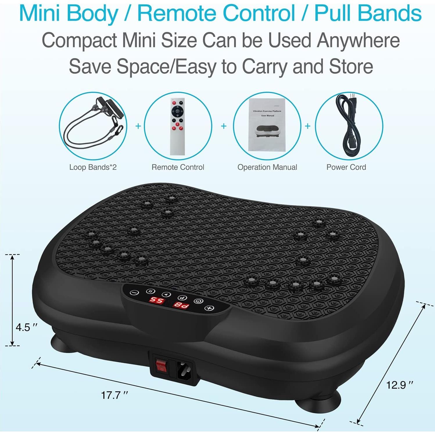 Máquina de Vibración AXV Mini, Fitness Portátil 99 RPM