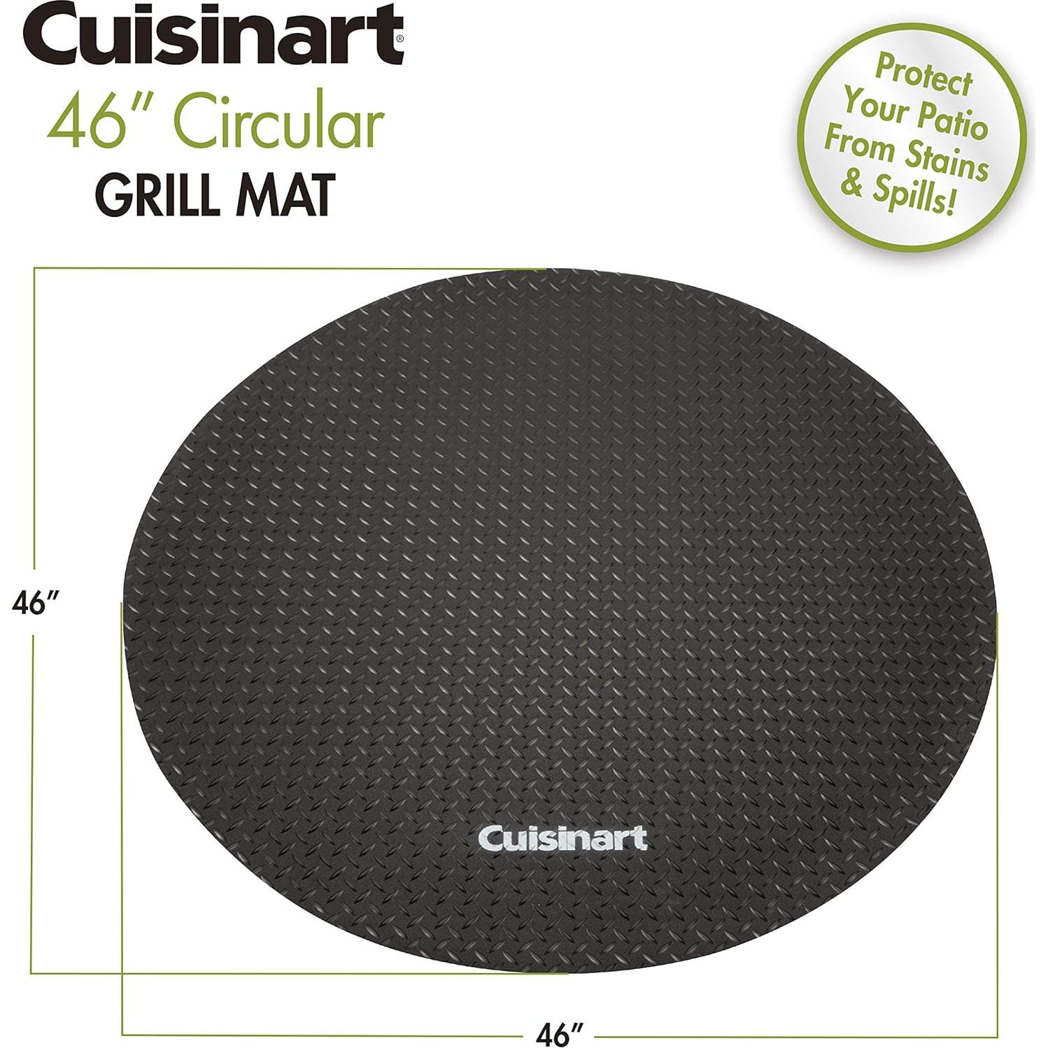 Alfombrilla Circular para Parrilla Cuisinart 116,8 cm PVC