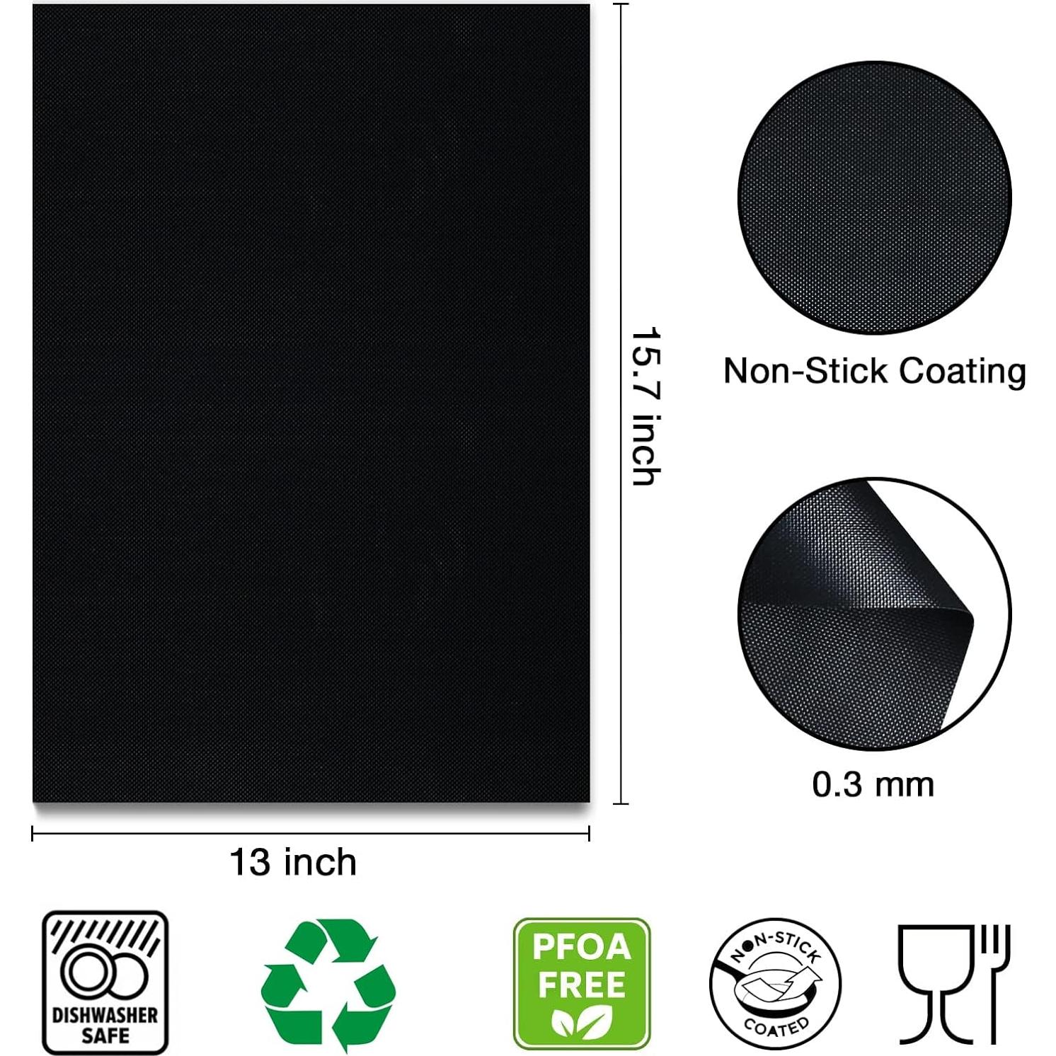 Mats de Parrilla KICKOIL Set de 6 Antiadherentes 40x33cm