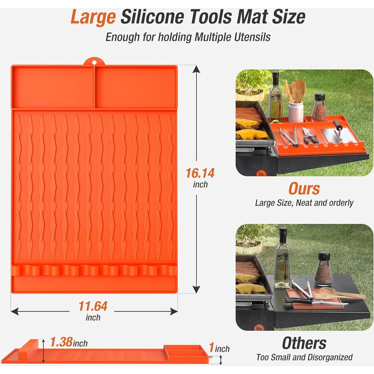Alfombrilla de Silicona para Parrilla Blackstone 42.5x29.8cm