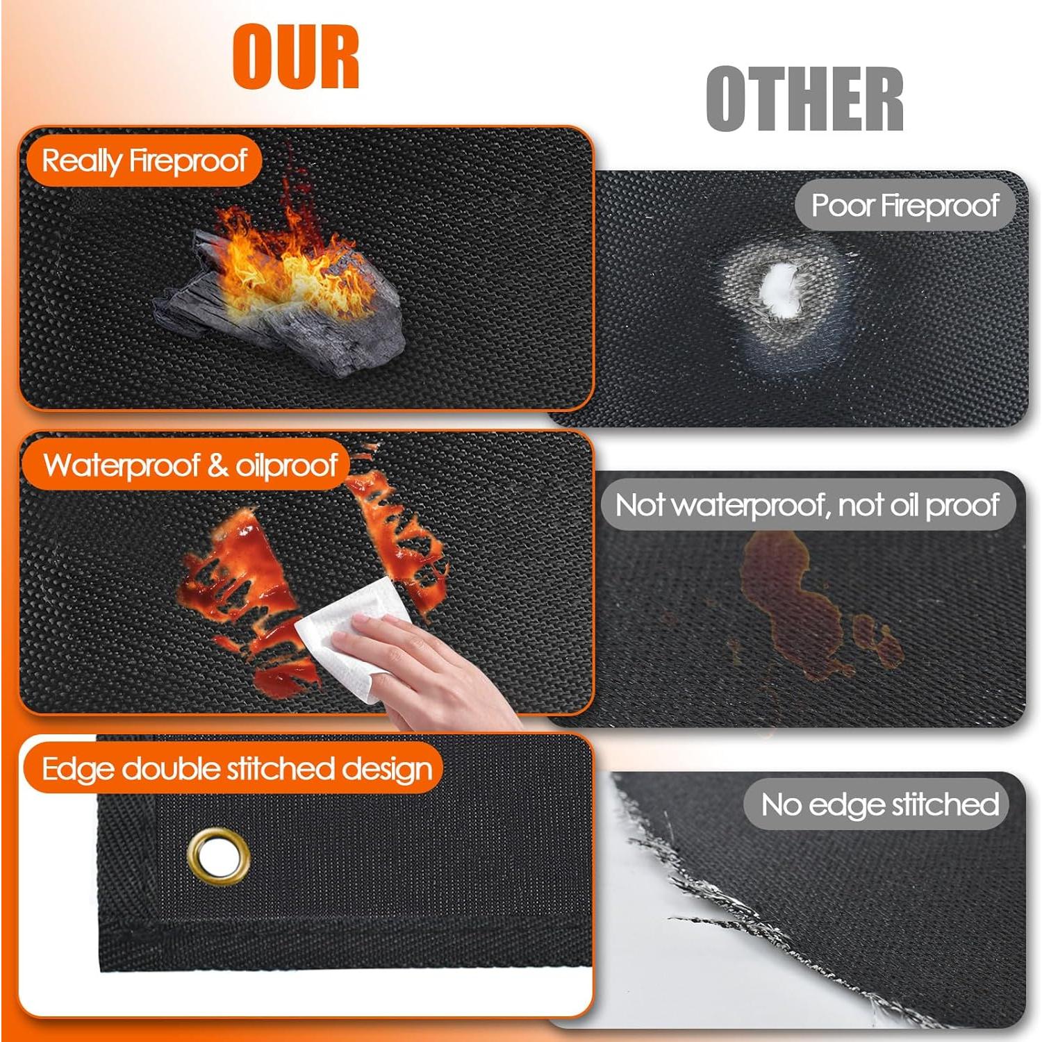 Alfombrilla para Parrilla Amerbro 70 x 48 cm Resistente al Calor