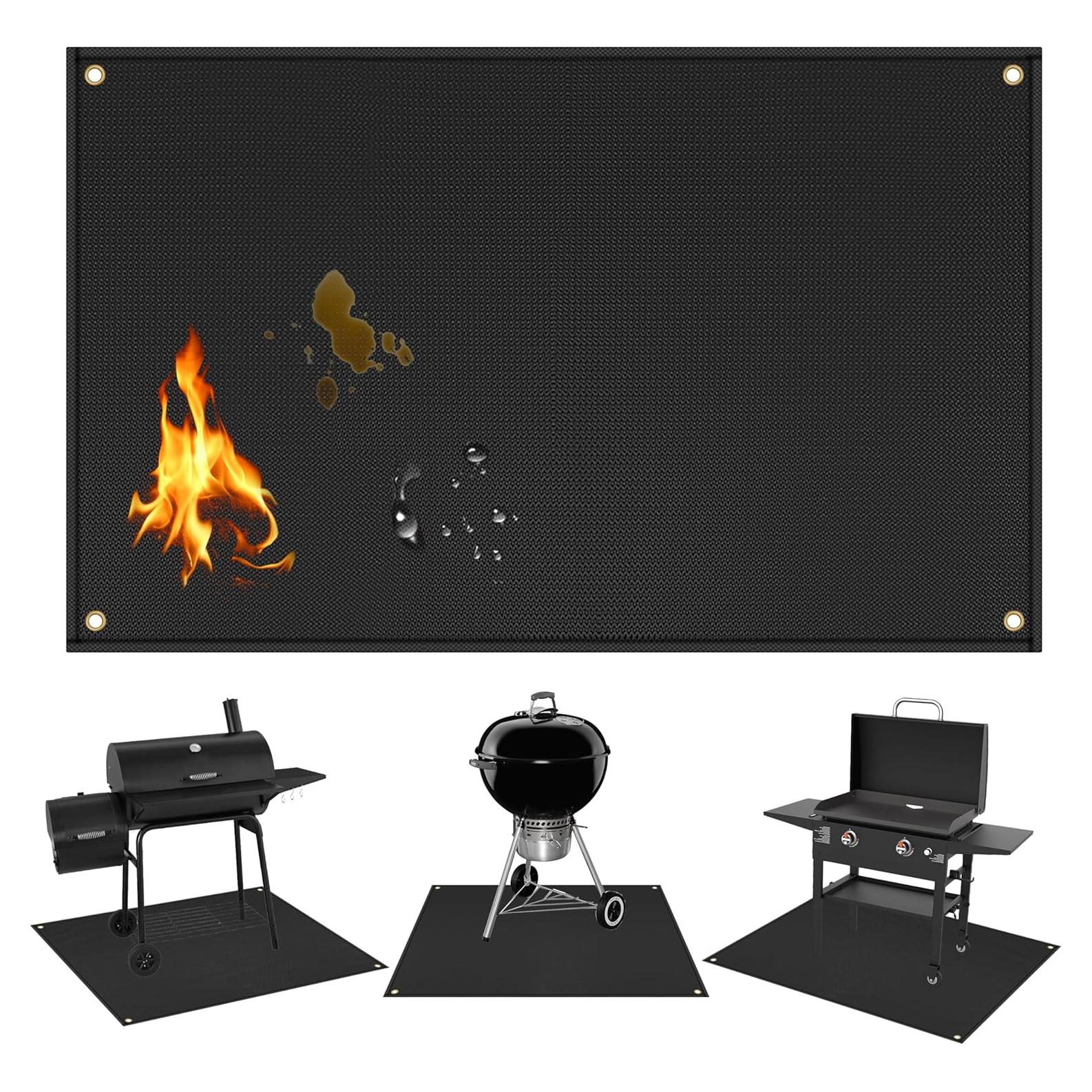 Alfombrilla para Parrilla TOHONFOO 152x122 cm Resistente al Calor