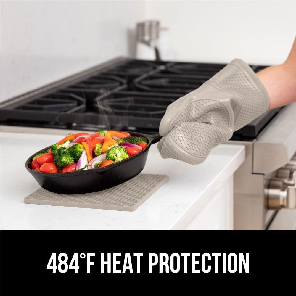 Juego de Manoplas y Trivets Gorilla Grip 4 Piezas Almendra