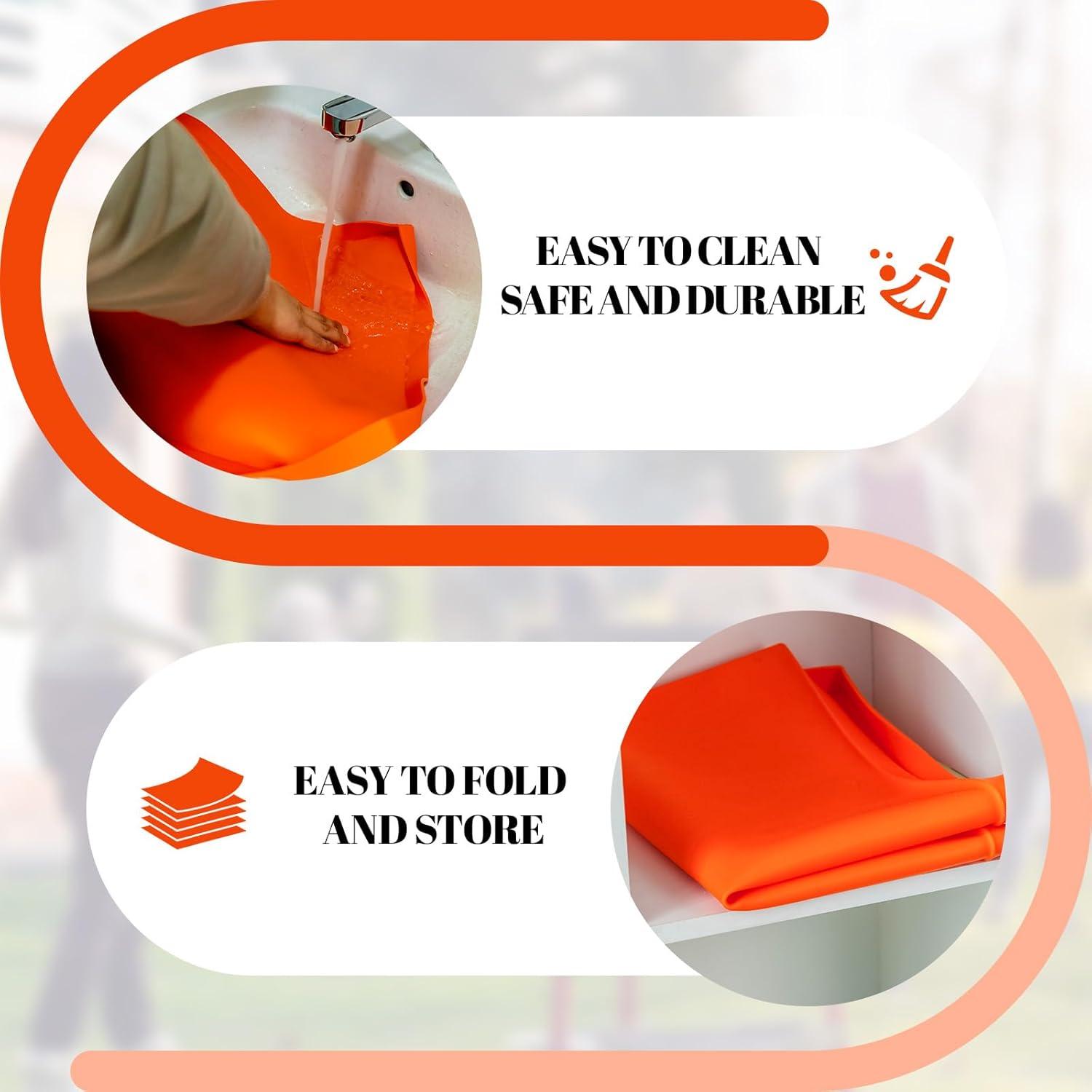 Alfombrilla de Silicona 55,88 cm Bocizufstar Naranja