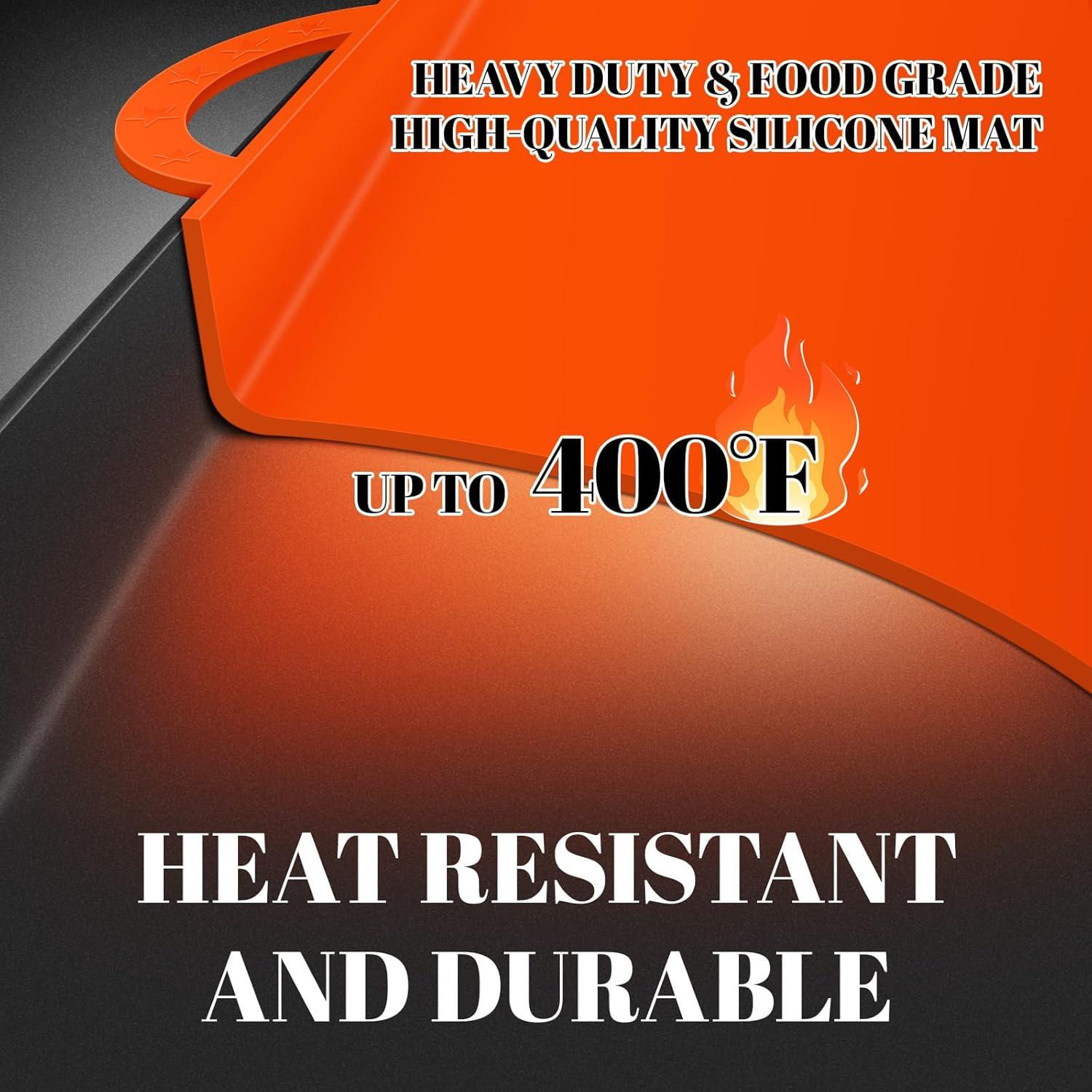 Alfombrilla de Silicona 55,88 cm Bocizufstar Naranja