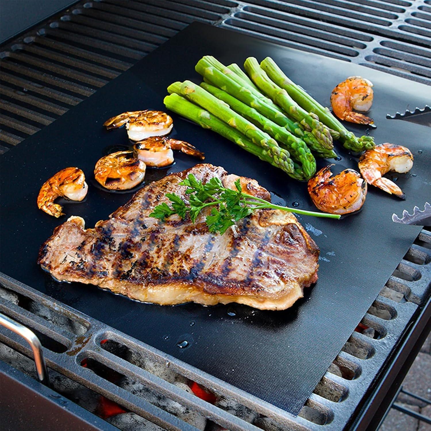 Mats para Parrilla BBQtrips 10 Pcs Antiadherentes 40x33cm