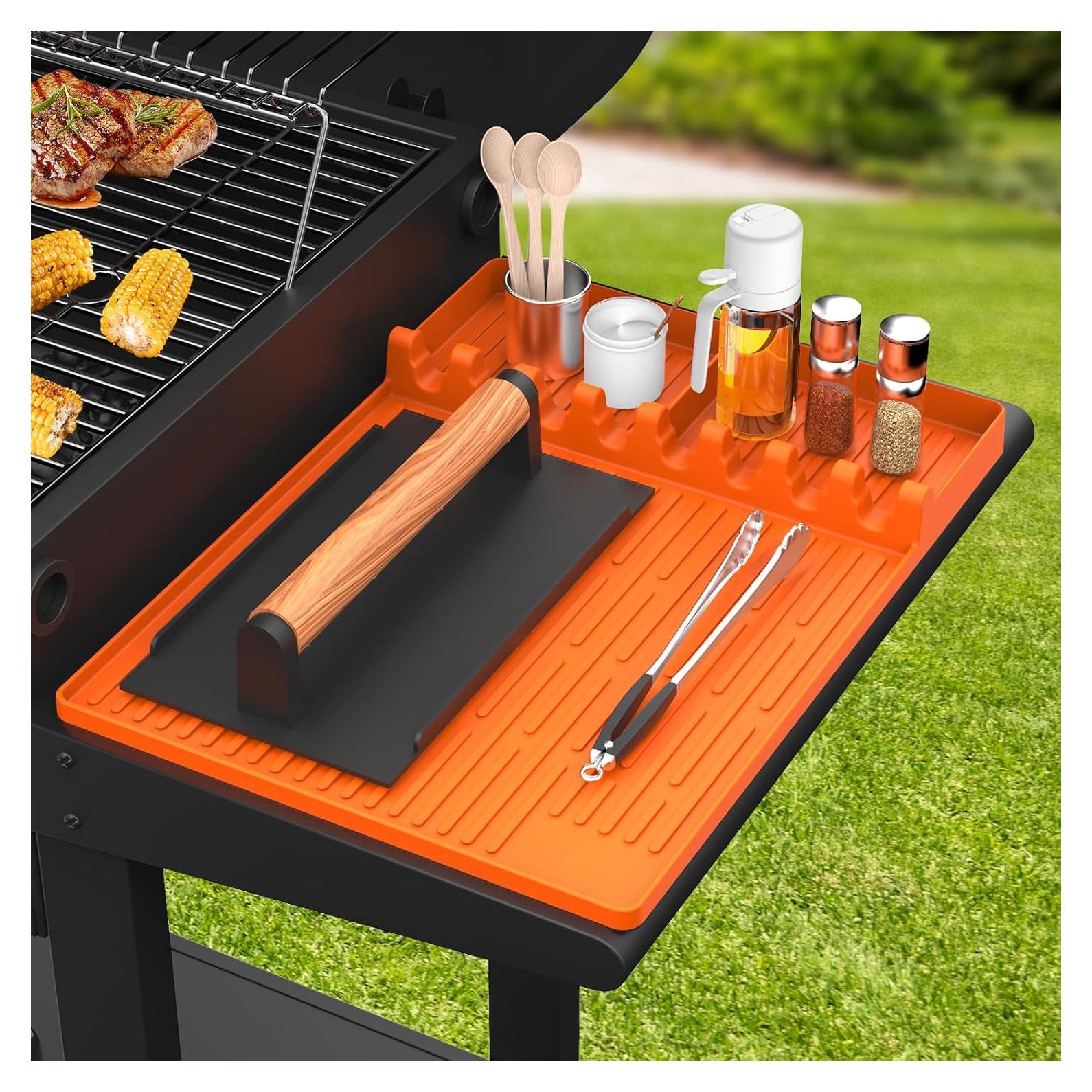 Alfombrilla de Silicona SARTNP para Parrilla 40x29 cm Naranja
