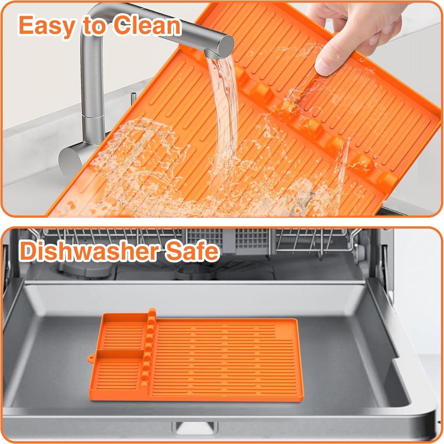 Alfombrilla de Silicona SARTNP para Parrilla 40x29 cm Naranja