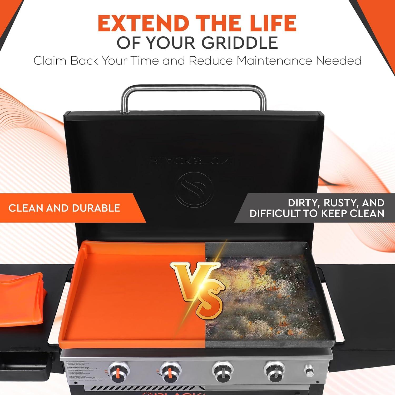 Tapete de Silicona 43 cm PATIOLAB para Parrilla Naranja