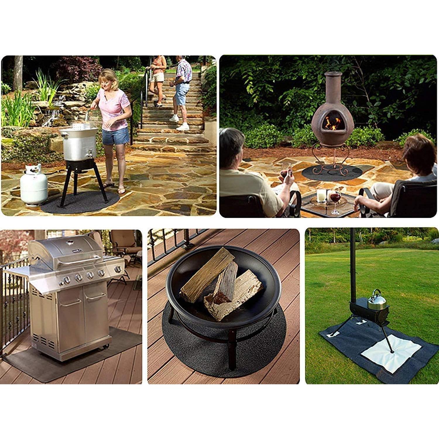 Alfombrilla Bajo Parrilla Fasmov 121x76 cm Impermeable