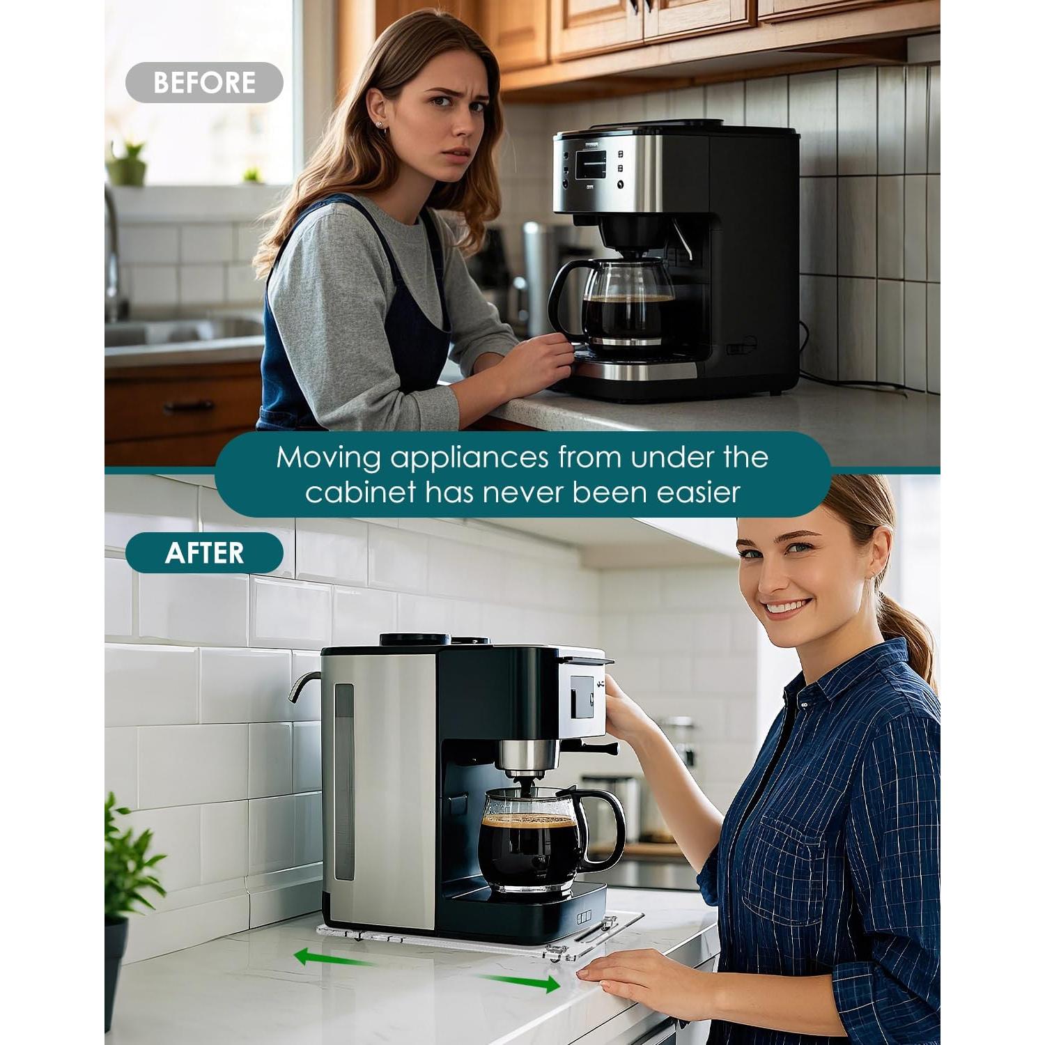 Bandeja Deslizante Acrílica HAYVAN 24,89x35,56cm con Ruedas